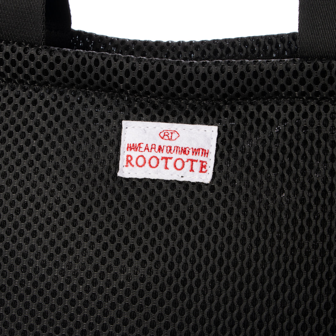 ルートート ROOTOTE トートバッグ レディース 動く仕切り付き 小さめ メッシュ 軽量 SN.デリ.パルーティ.ウエッファ-A 3672 （03 ブラック） 03 ブラック