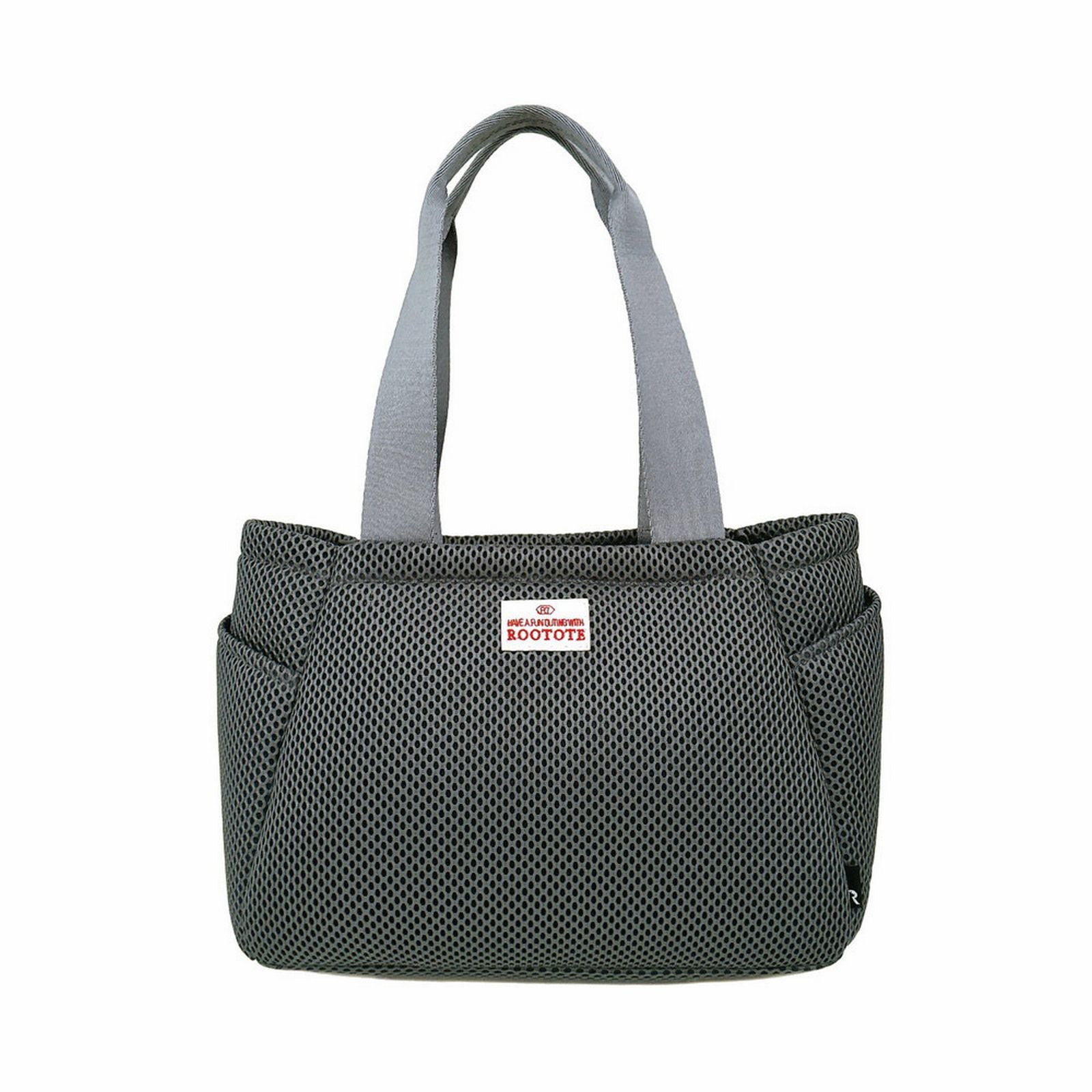 ルートート ROOTOTE トートバッグ レディース 動く仕切り付き 小さめ メッシュ 軽量 SN.デリ.パルーティ.ウエッファ-A 3672 （02 グレー） 02 グレー