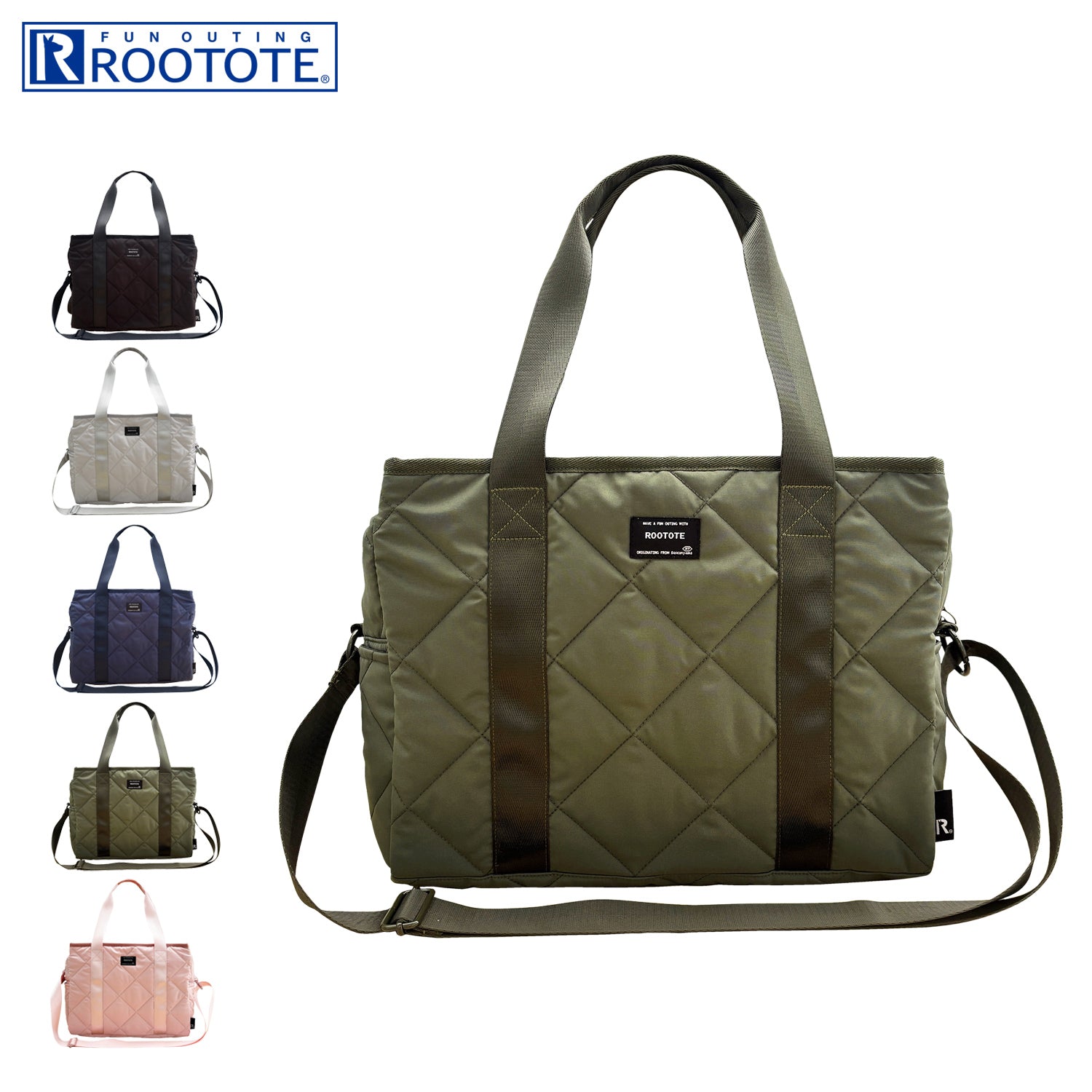 ルートート ROOTOTE バッグ トートバッグ ショルダーバッグ SN.グランデ.hacco-A レディース A4 大容量 軽量 撥水 斜めがけ 1050 （インク(05)） インク(05)