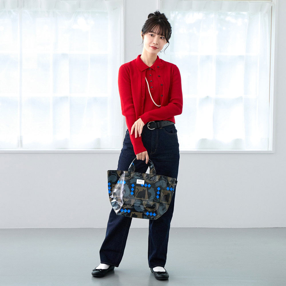 ROOTOTE Tote Bag for Women Horizontal Type Front Laminated Processing