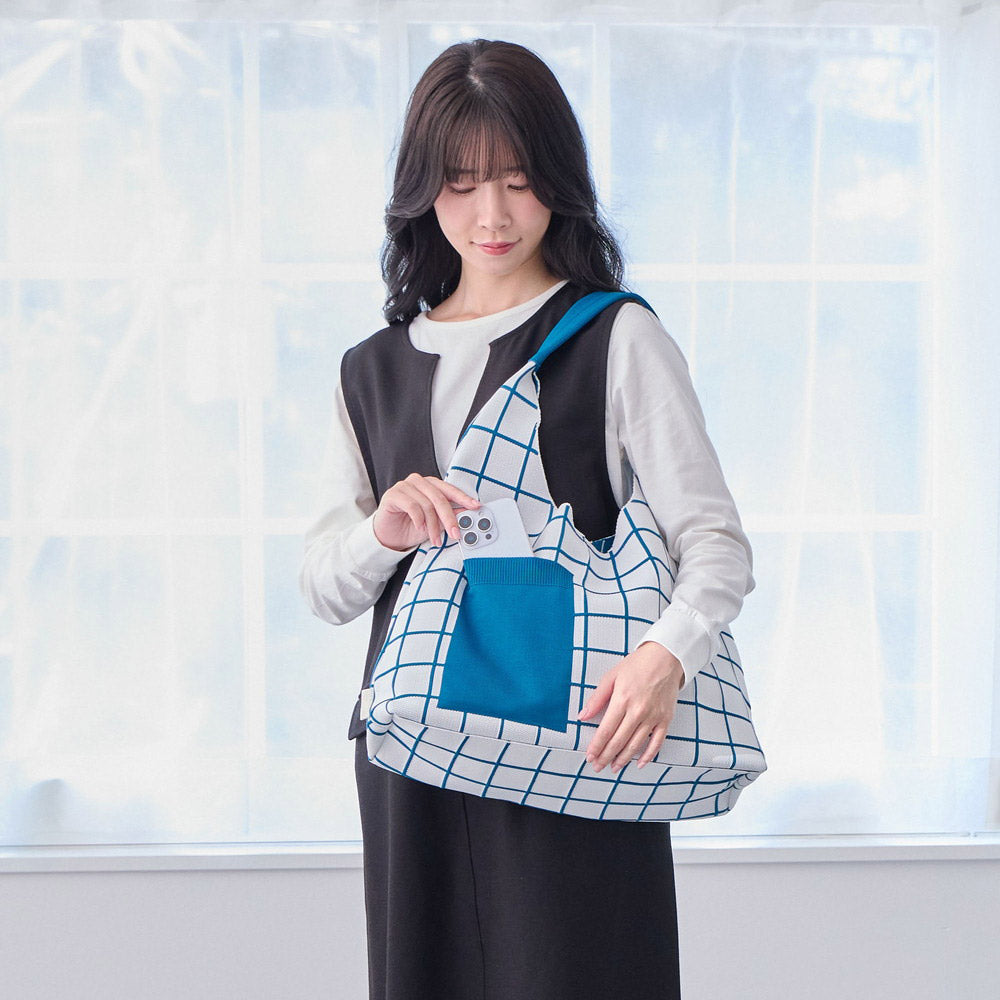 ルートート ROOTOTE トートバッグ レディース 肩掛け A4 ワンショルダー LT ラウンドニットトート 3660 （03 ホワイト） 03 ホワイト