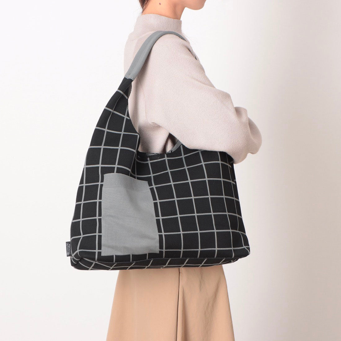 ルートート ROOTOTE トートバッグ レディース 肩掛け A4 ワンショルダー LT ラウンドニットトート 3660 （03 ホワイト） 03 ホワイト