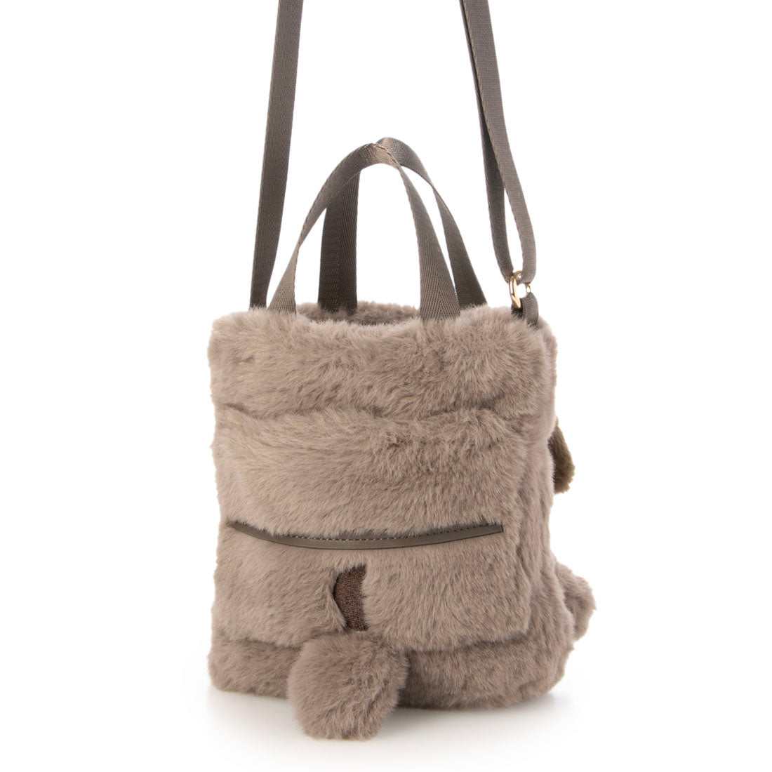 ルートート ROOTOTE レディース フェイクファー ショルダー付き ミニ トートバッグ IP.べビールー.クリプティッドピーナッツ-9W 8399 （04 オラフ） 04 オラフ