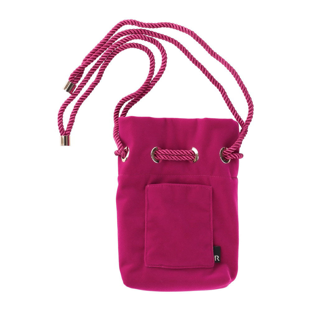 ルートート ROOTOTE ミニショルダーバッグ ポシェット 斜め掛け ベビールー.ベロア チェーン-A 0671 （01 MAGENTA） 01 MAGENTA