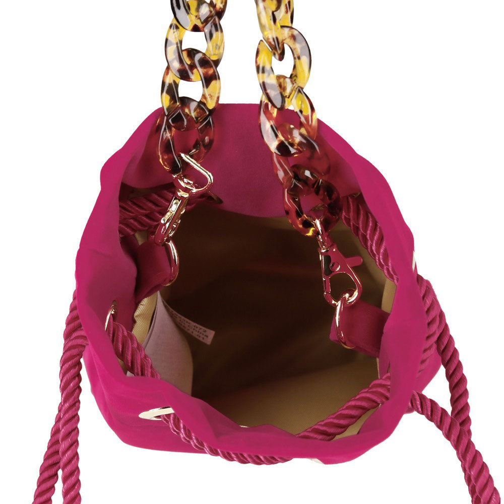 ルートート ROOTOTE ミニショルダーバッグ ポシェット 斜め掛け ベビールー.ベロア チェーン-A 0671 （01 MAGENTA） 01 MAGENTA