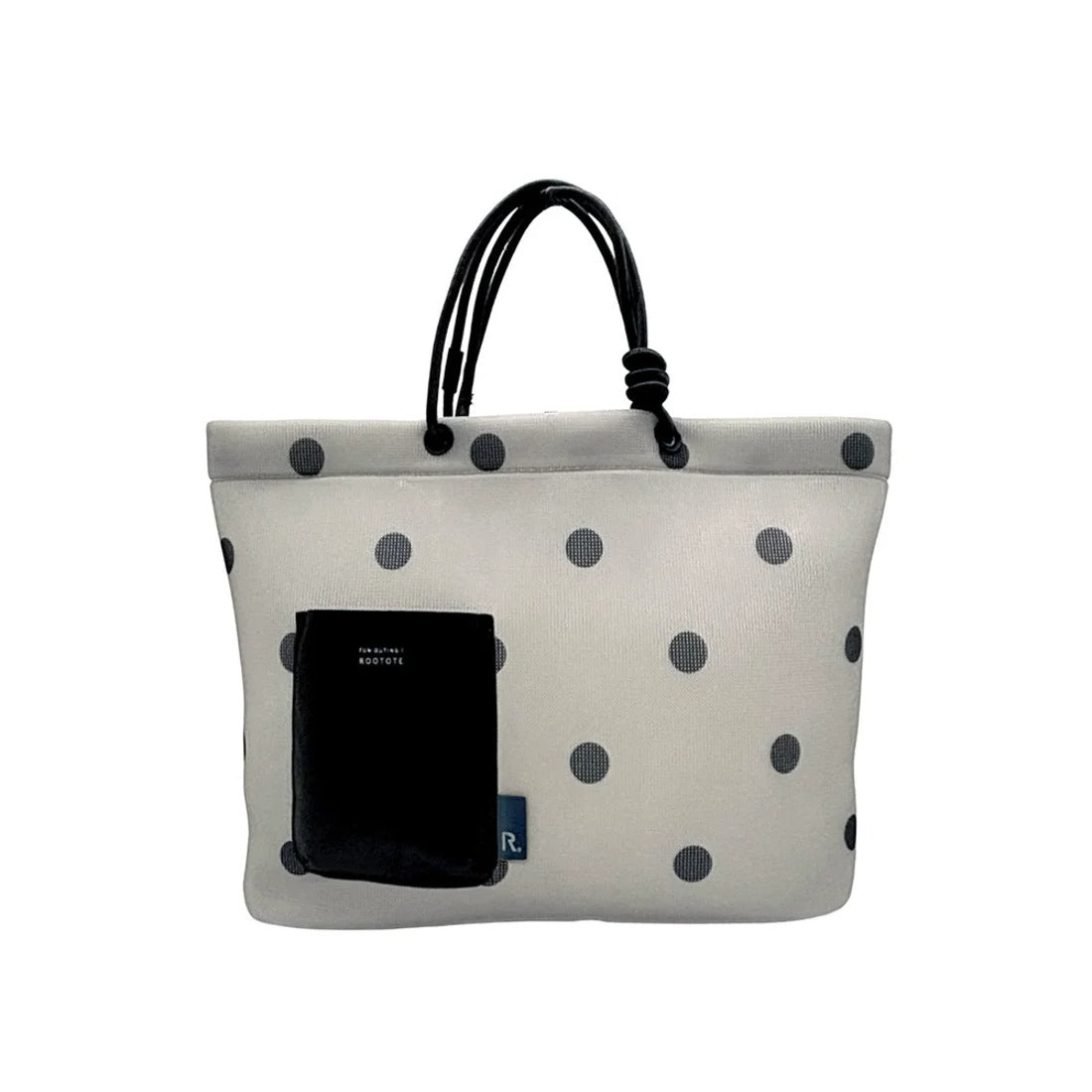 ルートート ROOTOTE トートバッグ レディース メッシュ 大きめ A4 ヨコ型 手提げ 軽量 SC.ミディアム.ウエッファ-C 3564 （06 ドット・グレー） 06 ドット・グレー