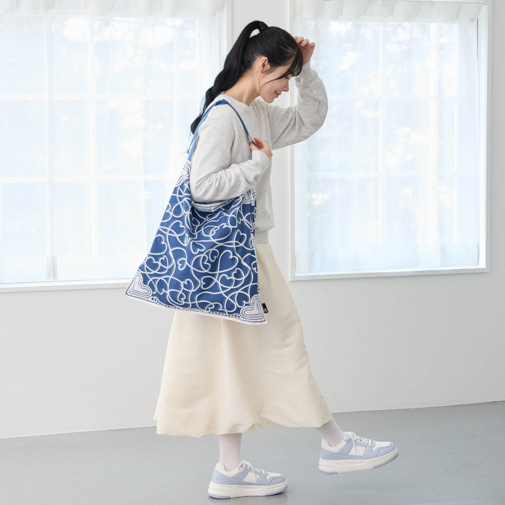ルートート ROOTOTE トートバッグ レディース スカーフ エコバッグ 軽量 リボン LT.タブロー50.ガーリー-A 3655 （01 リボン ブラック） 01 リボン ブラック