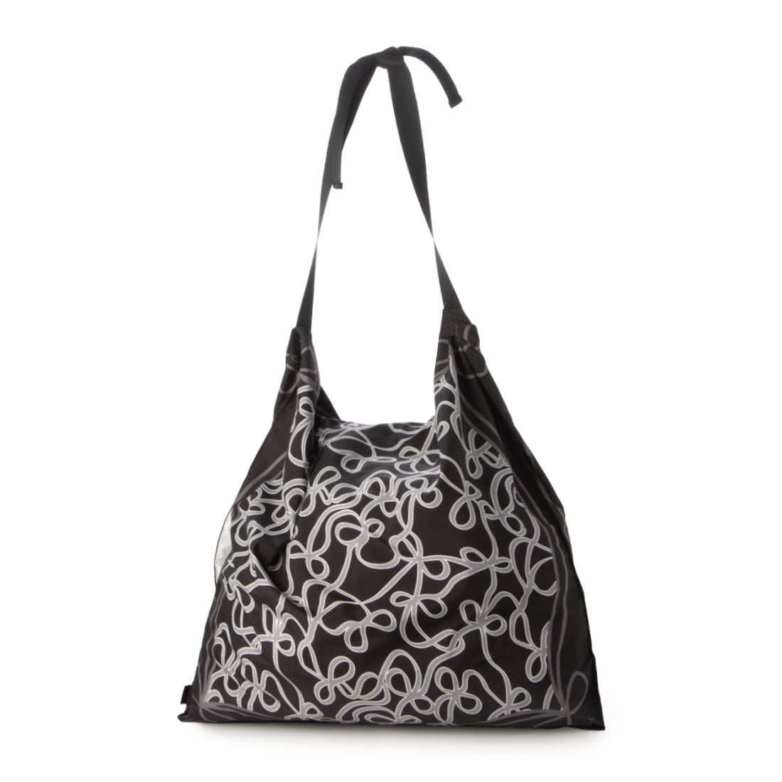 ルートート ROOTOTE トートバッグ レディース スカーフ エコバッグ 軽量 リボン LT.タブロー50.ガーリー-A 3655 （01 リボン ブラック） 01 リボン ブラック