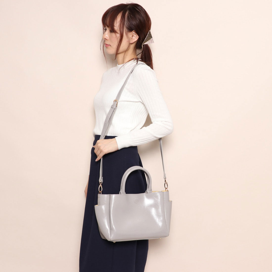 ルートート ROOTOTEミニ ショルダー トートバッグ LT デリレザレットトリプルＡ 1685