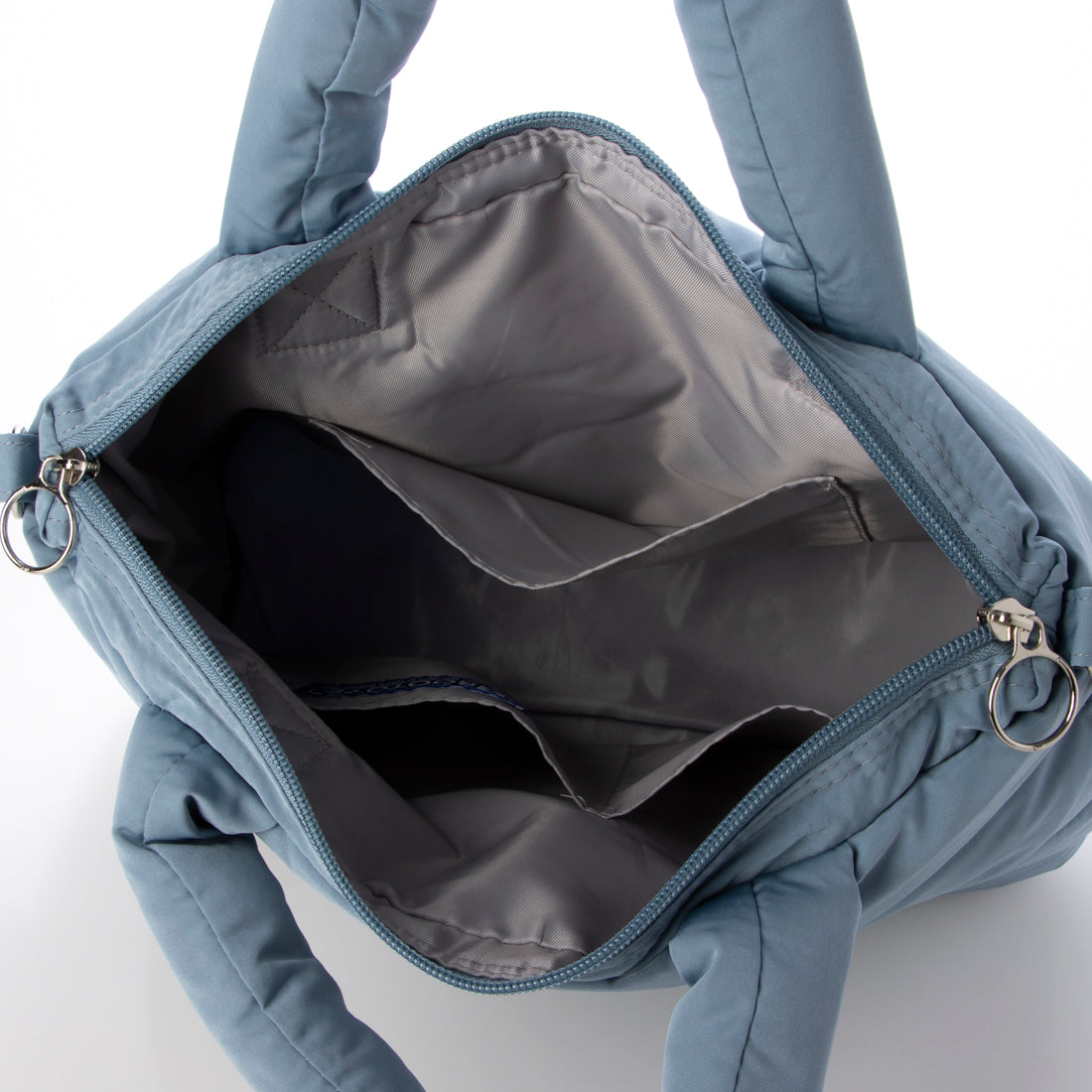 ルートート ROOTOTE レディース フェザー ダウン 入り 小さめ トートバッグ LT フェザールー デリ デリ カラー B 1470 （マットブルーグレー） マットブルーグレー