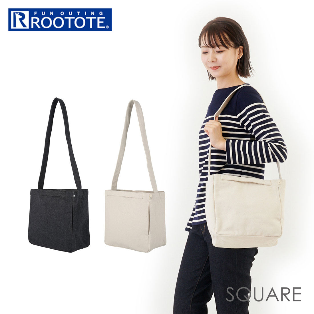 ルートート ROOTOTE ルートート トートバッグ ショルダー （CHARCOAL） CHARCOAL