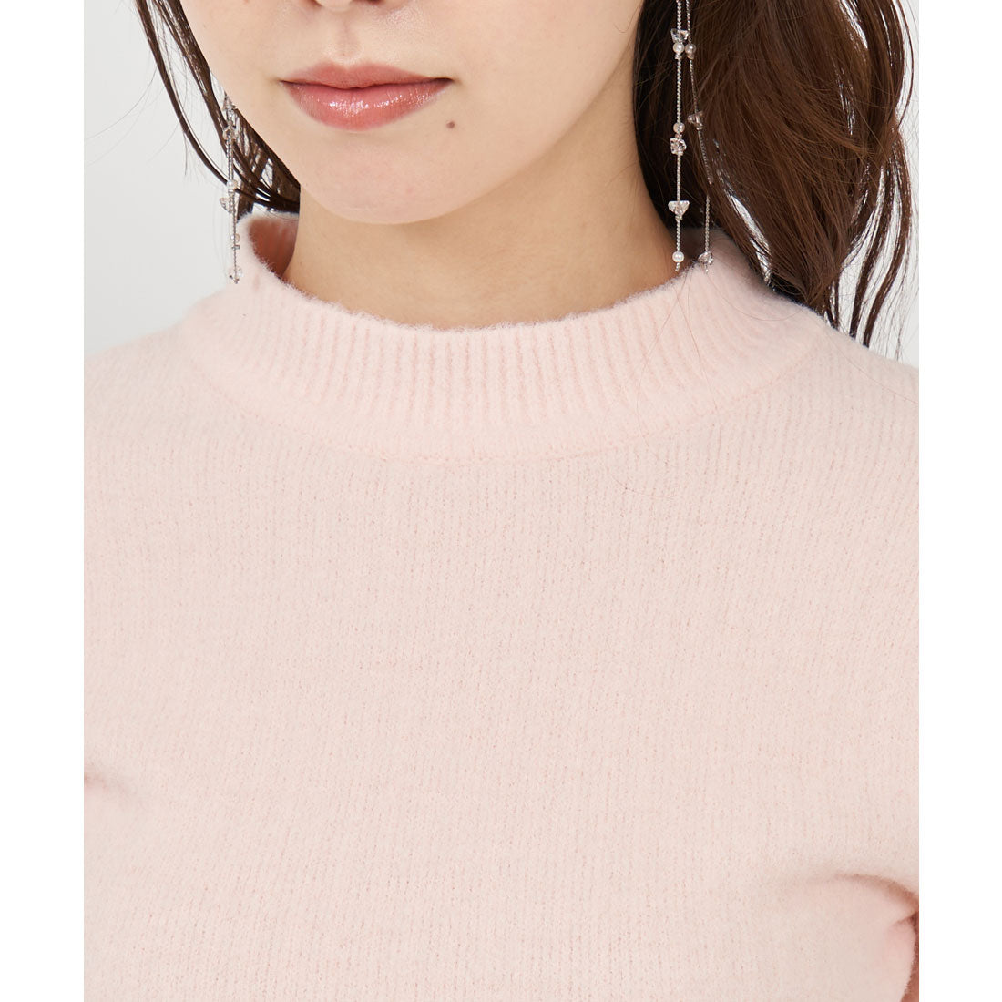 ロイヤルパーティー ROYAL PARTY プチハイミニシャギーニットトップス （グリーン） グリーン