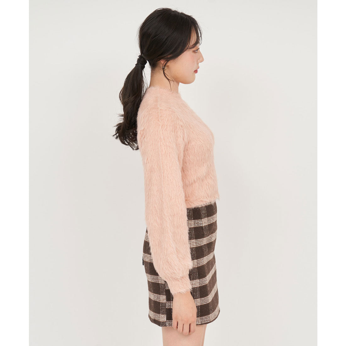 ロイヤルパーティー ROYAL PARTY ふわふわプチハイラメニットトップス （オフホワイト） オフホワイト