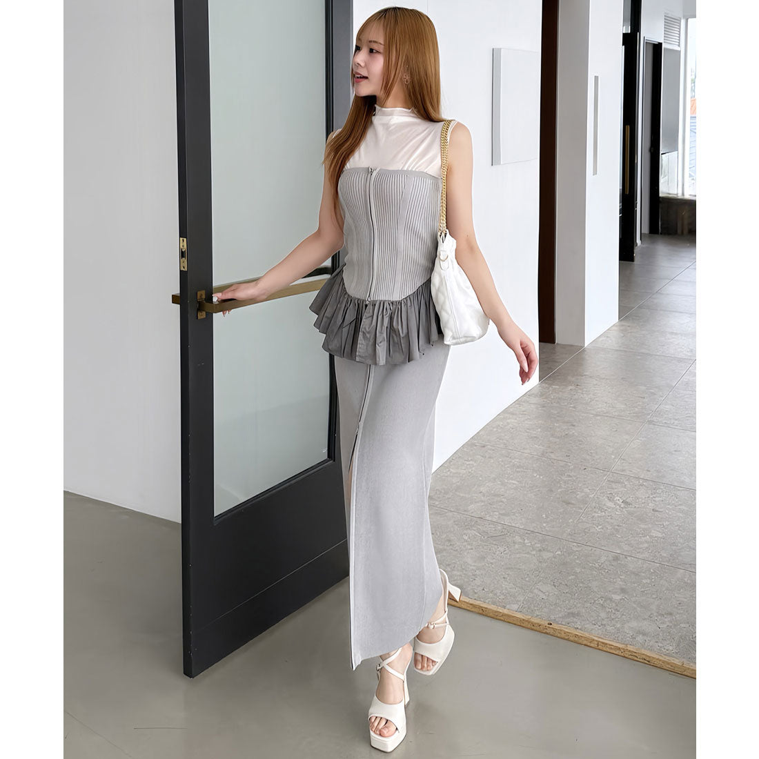 ロイヤルパーティ snidel Royal Party Sparkling Shiano Sleeveless Top