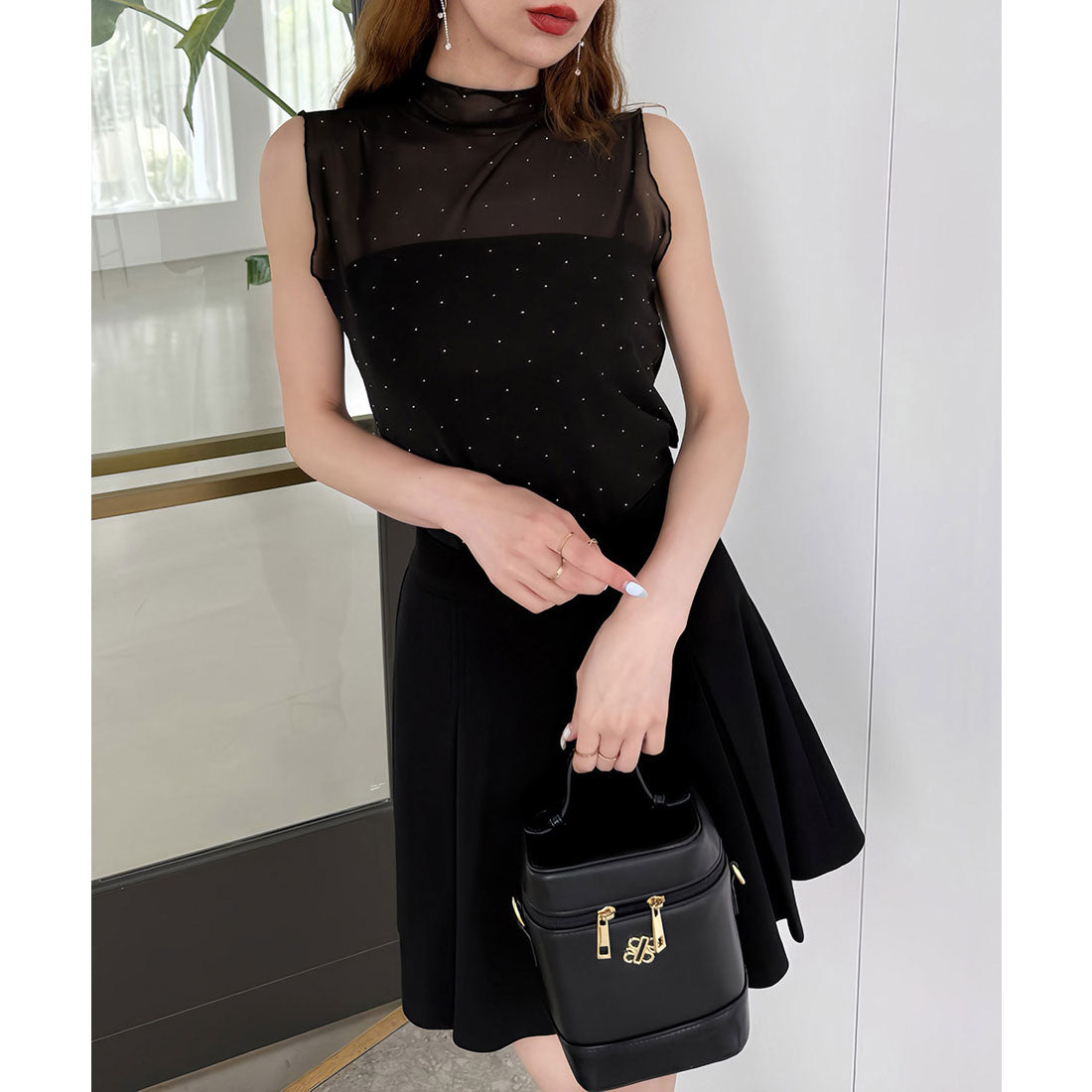 ロイヤルパーティ snidel Royal Party Sparkling Shiano Sleeveless Top
