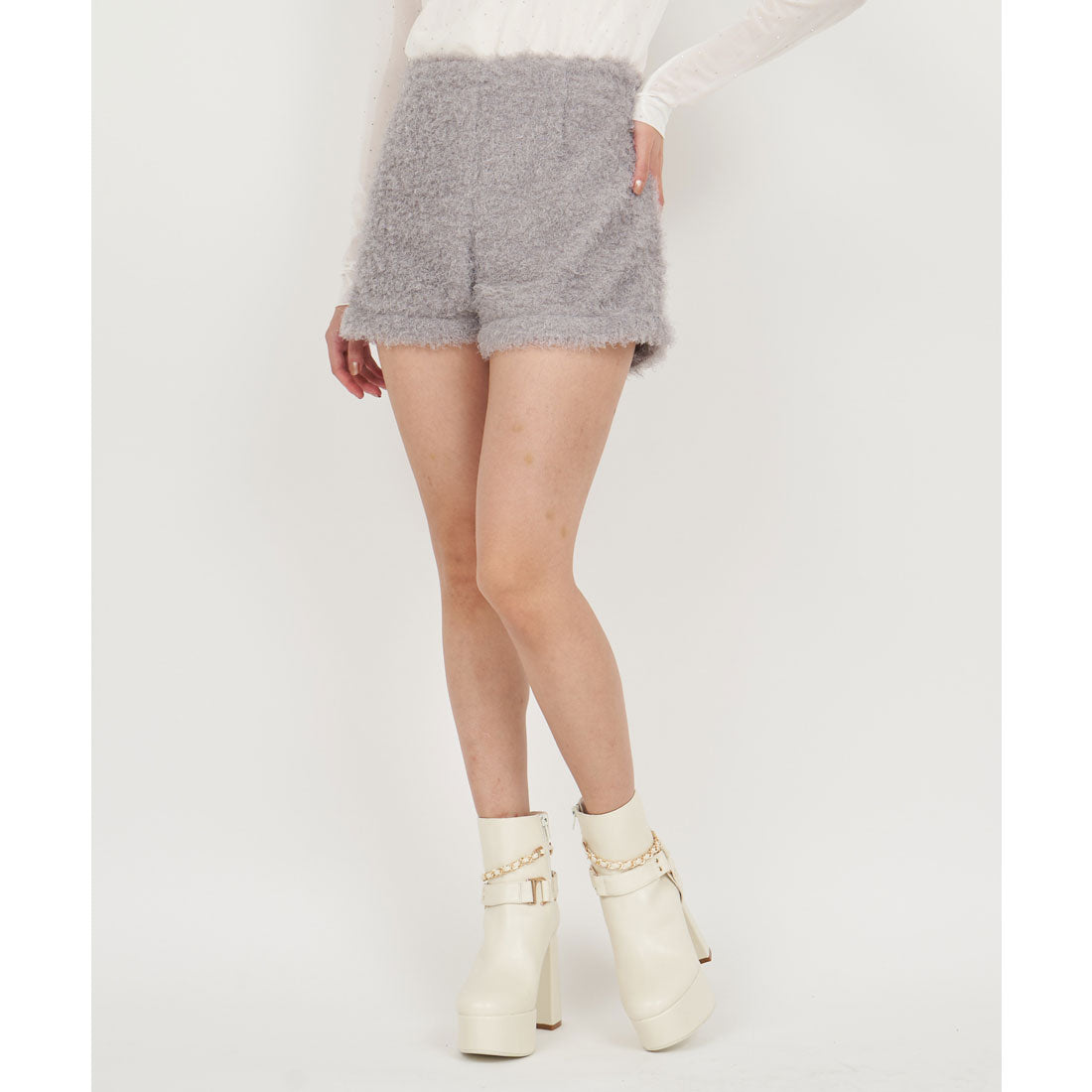 ロイヤルパーティー ROYAL PARTY カールボアショーパン （グレー） グレー