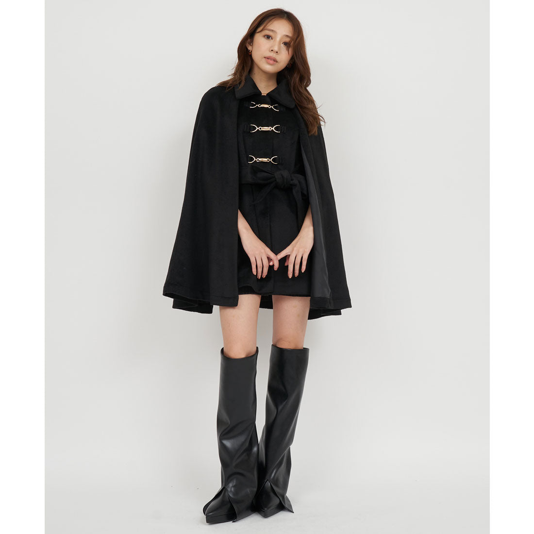 birthdaybash ALETTA 3WAY CAPE COAT ケープ Royal Party Bit-Attached Cape Coat
