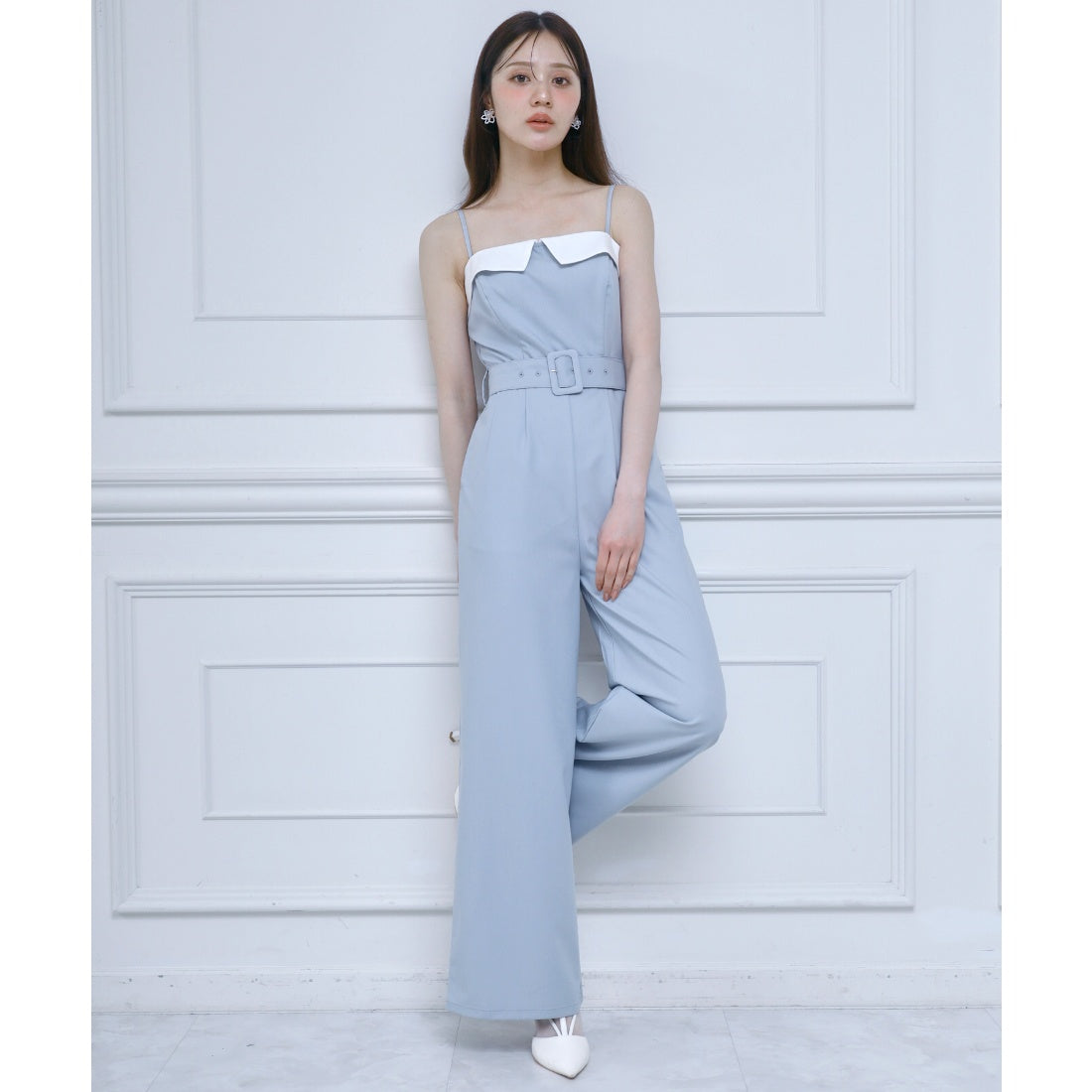 ロイヤルパーティー ROYAL PARTY 配色ベアオールインワン （ブルー） ブルー