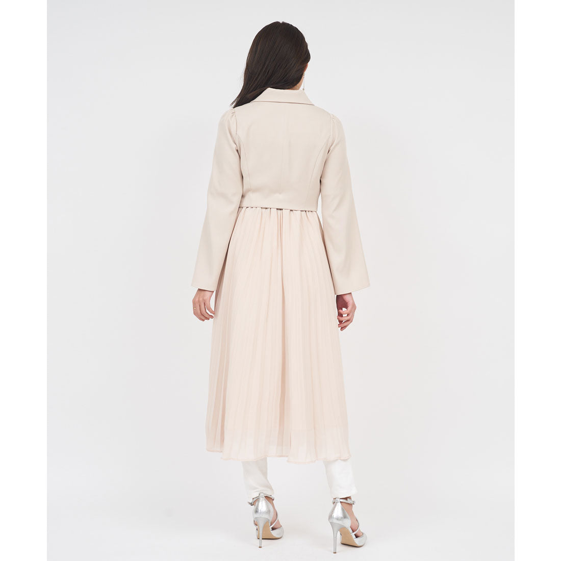ROYAL PARTY Many Way Pleated Long Coat