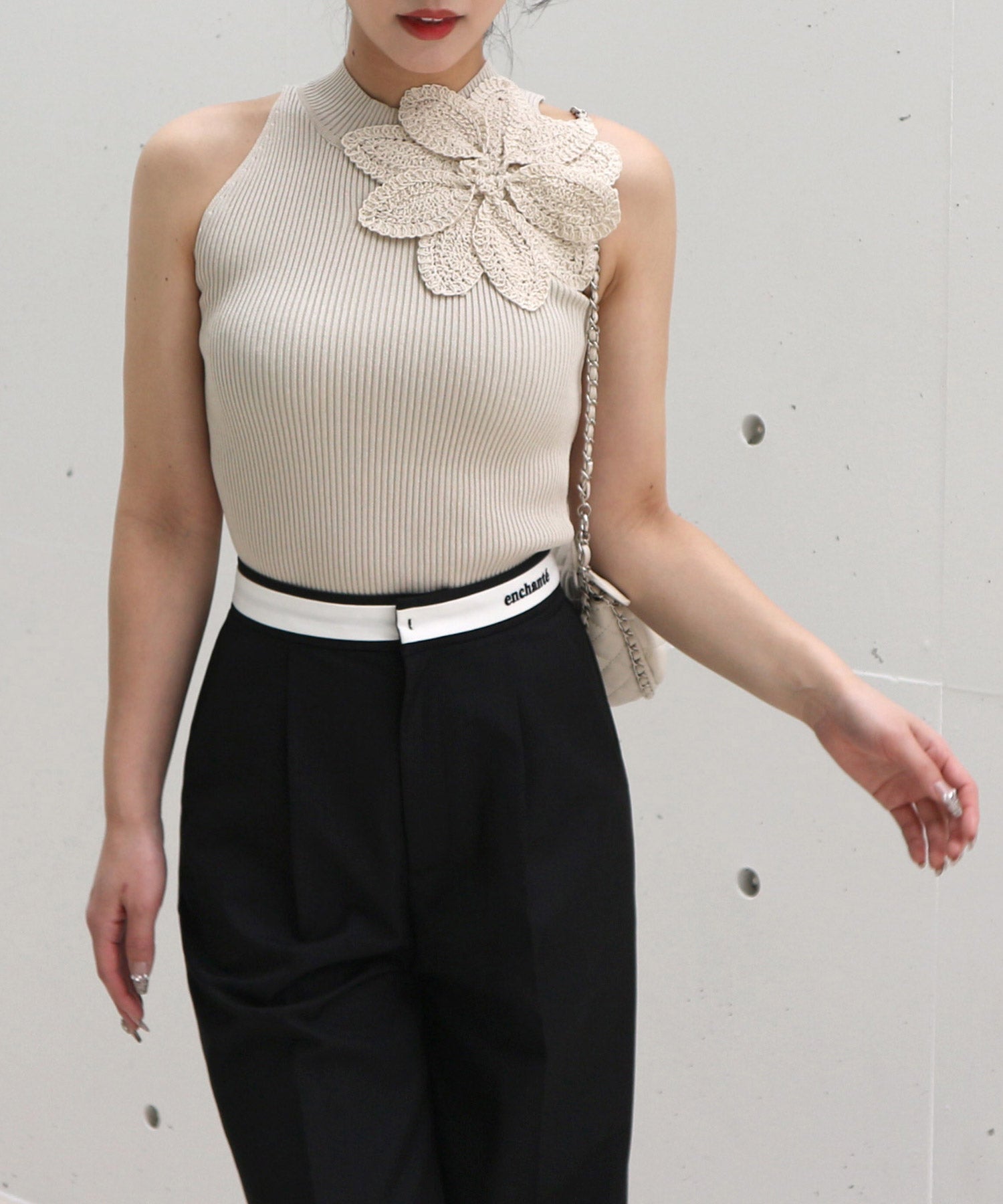 Royal Party Crochet Corsage Amesteri Top