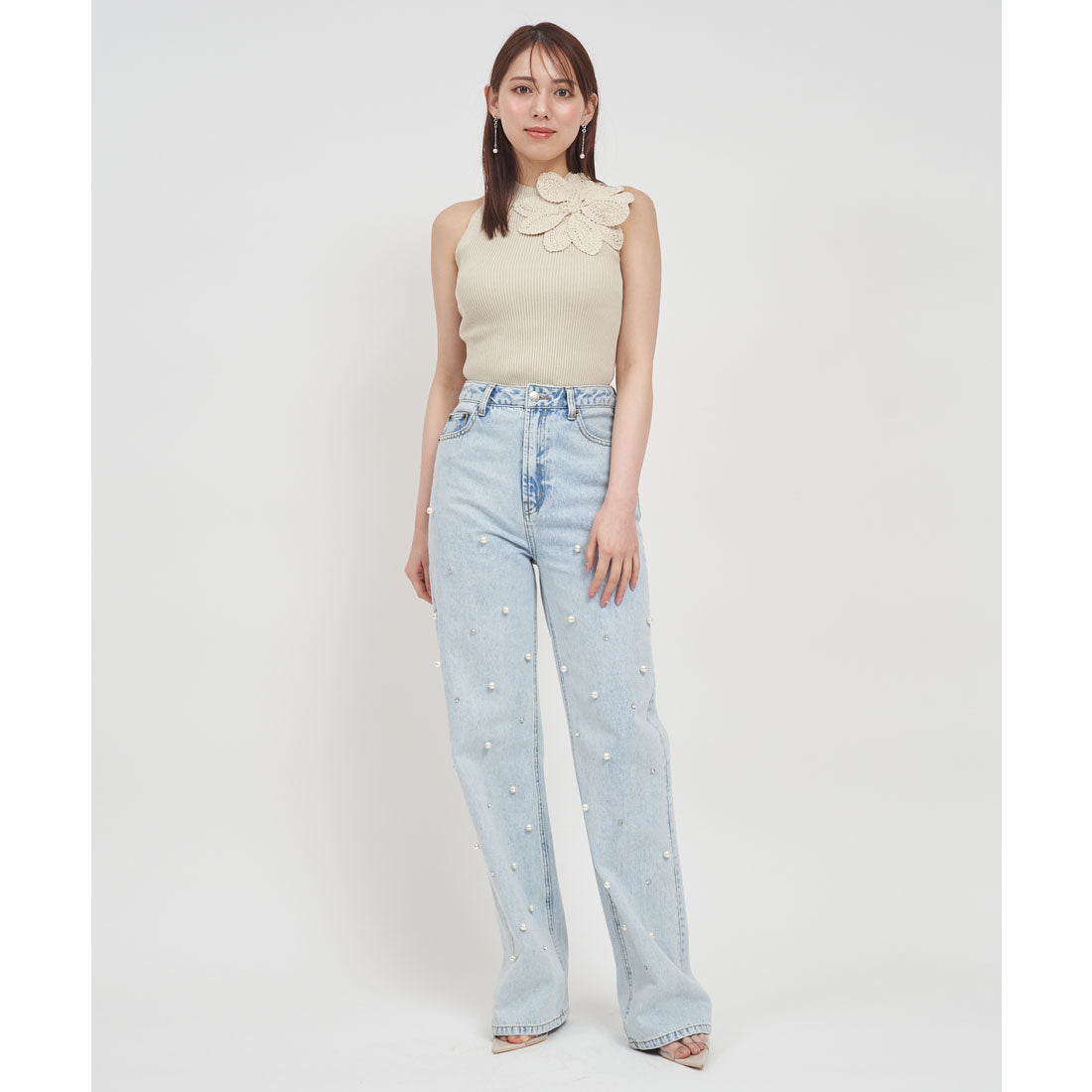 Royal Party Crochet Corsage Amesteri Top
