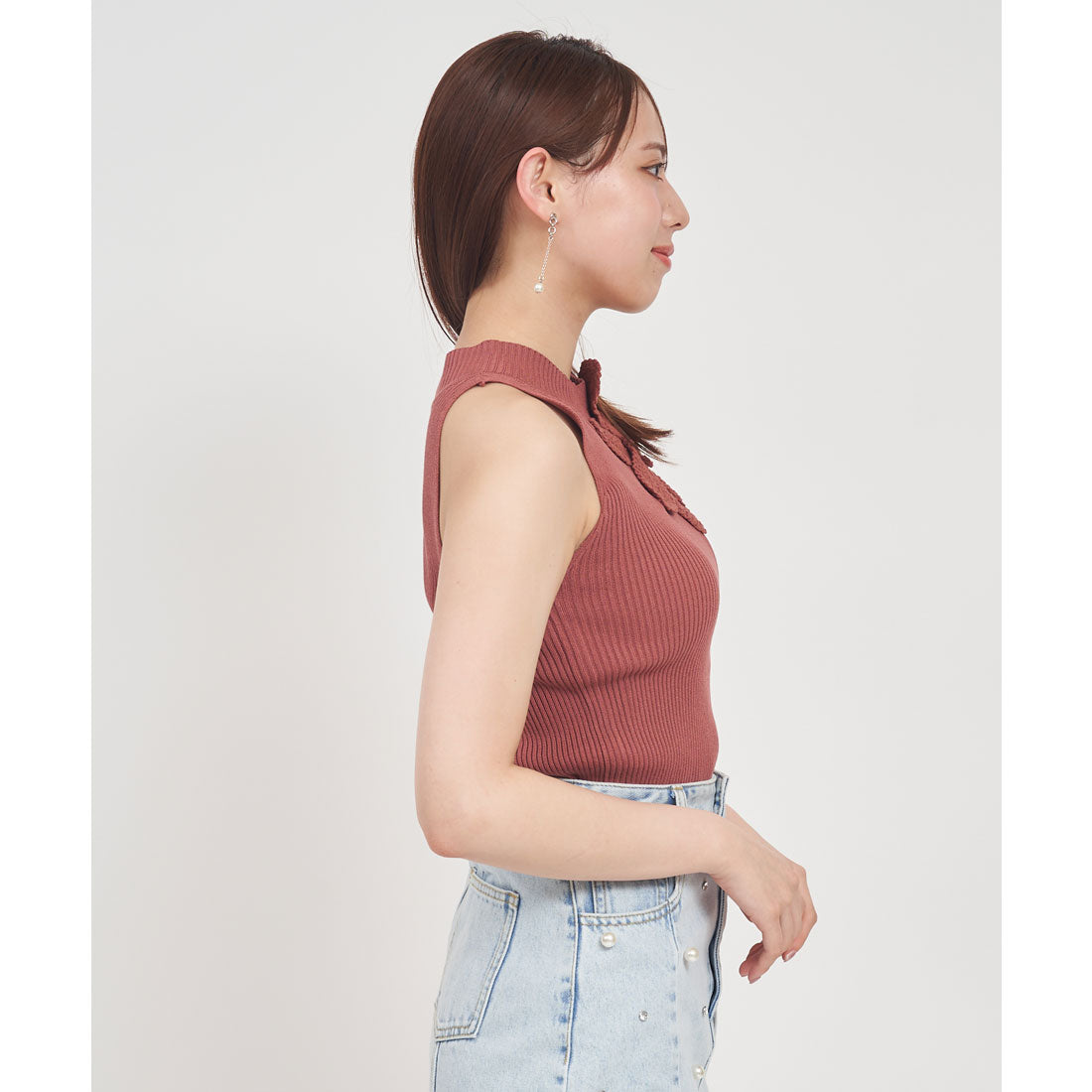 Royal Party Crochet Corsage Amesteri Top
