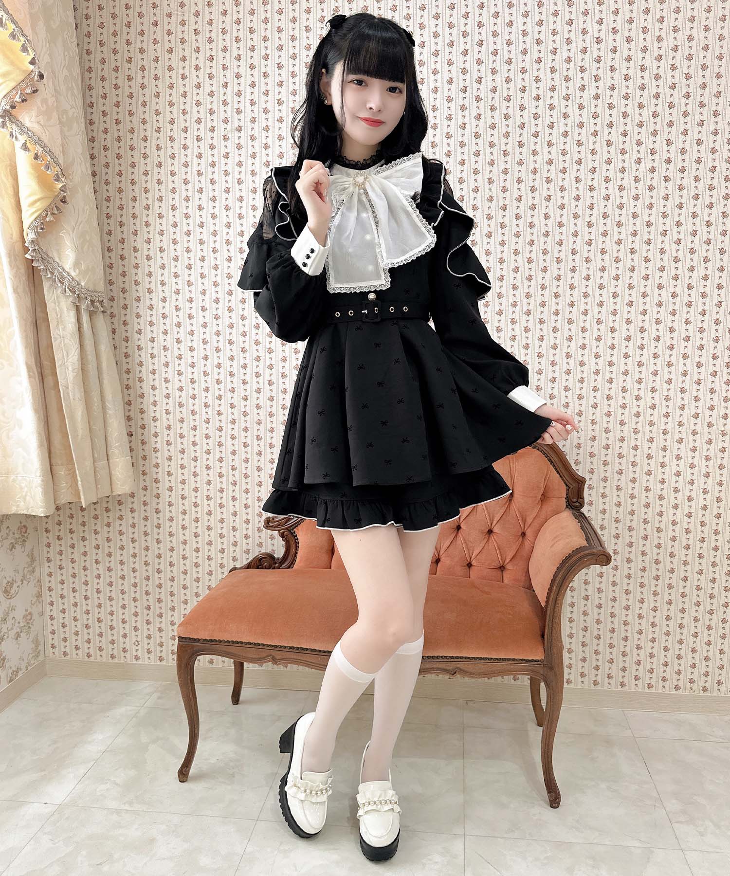 ロジータ ROJITA リボン柄セットアップ （ブラック） ブラック