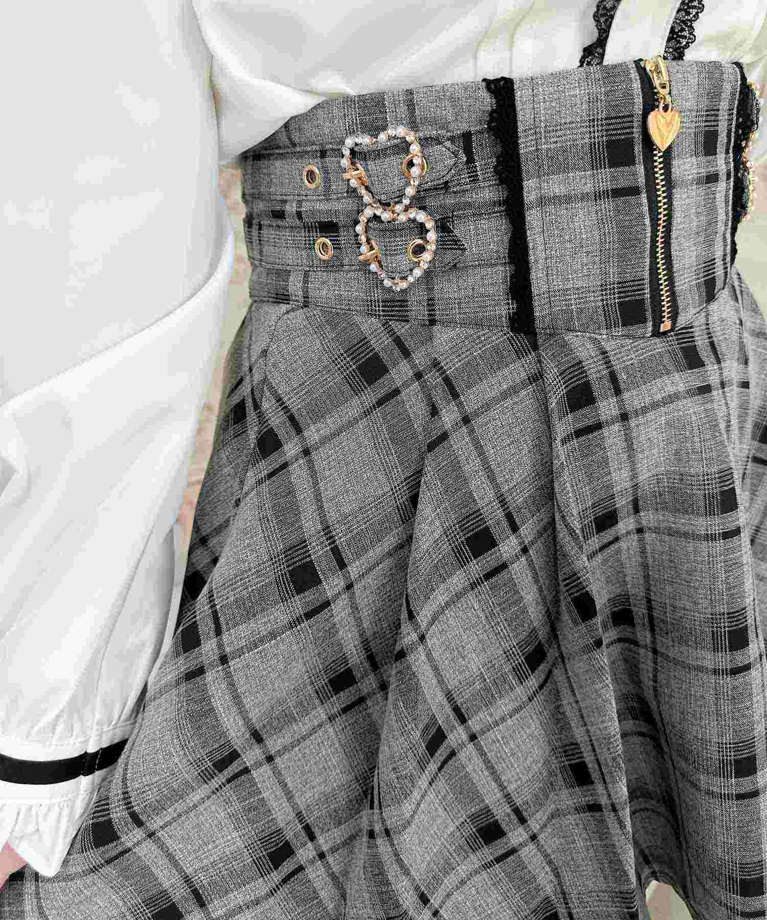 ROJITA ROJITA Zip Design Side Buckle Skirt