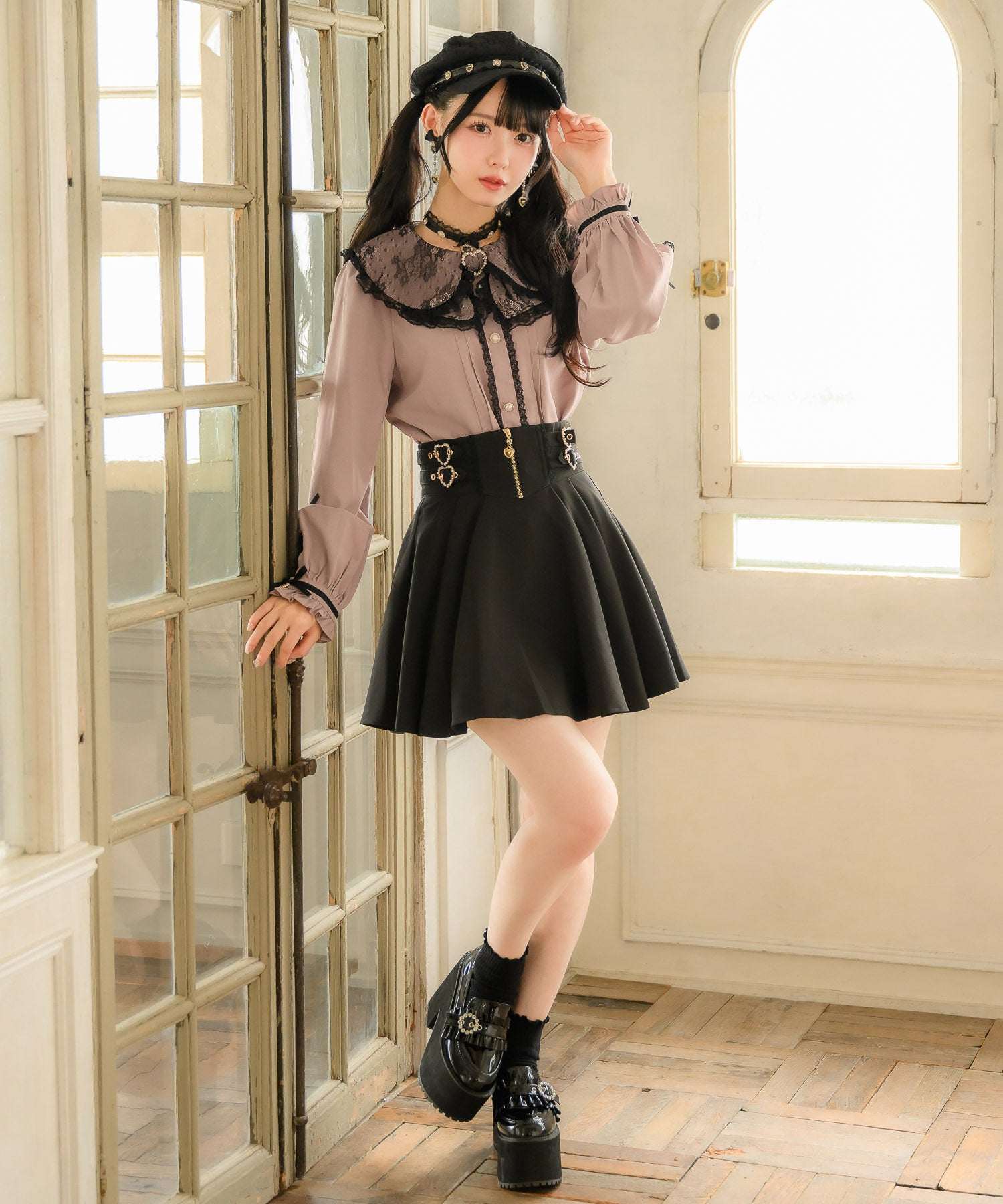 ROJITA ROJITA Zip Design Side Buckle Skirt