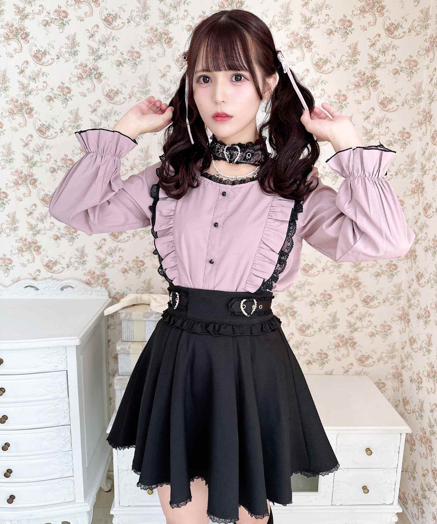 ROJITA Side Buckle Skirt