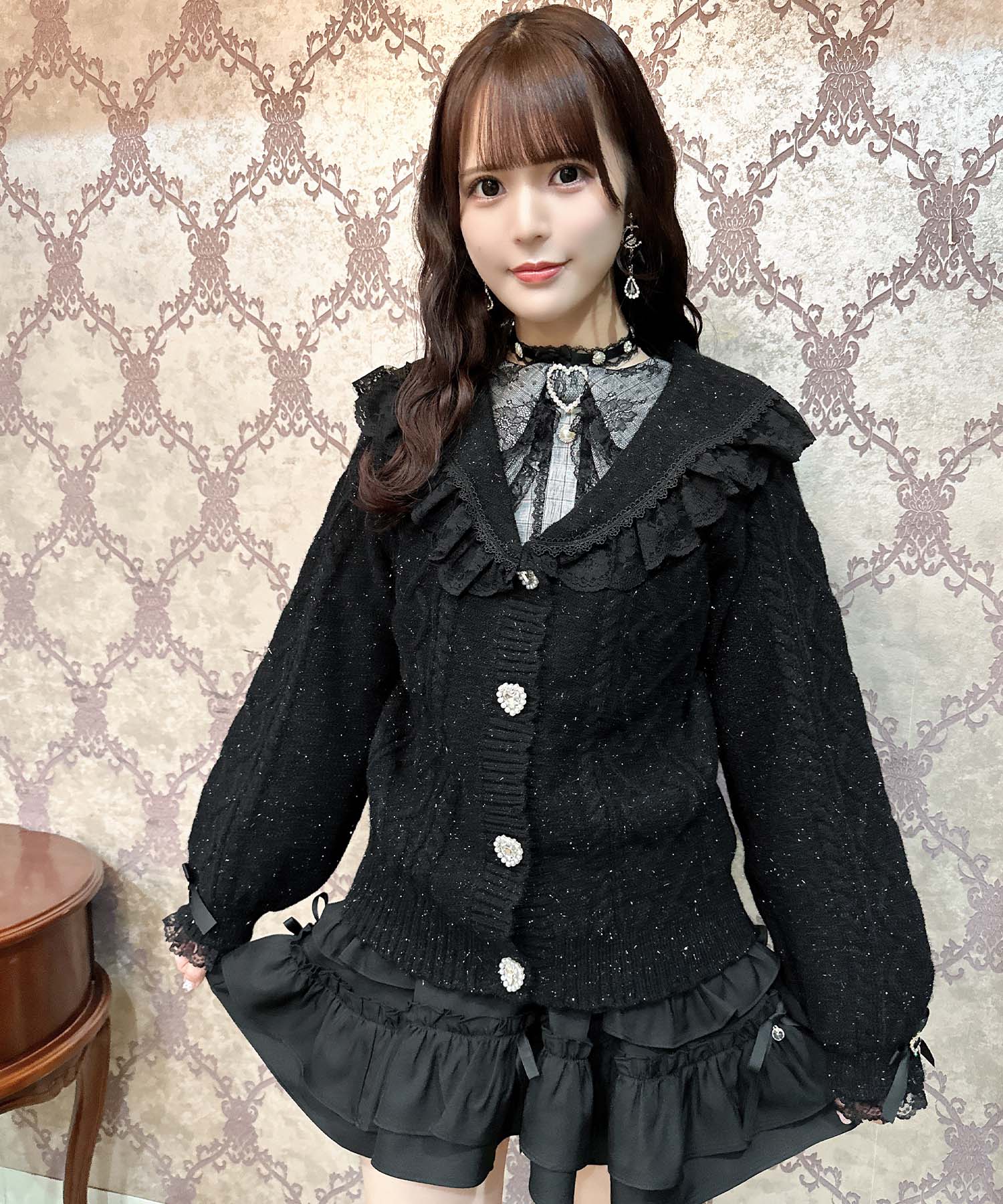 ロジータ ROJITA ハートケーブルセーラーカーディガン