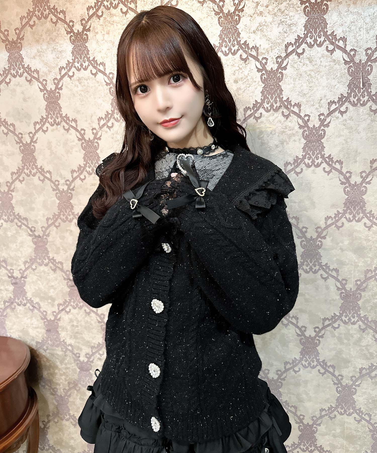 ロジータ ROJITA ハートケーブルセーラーカーディガン