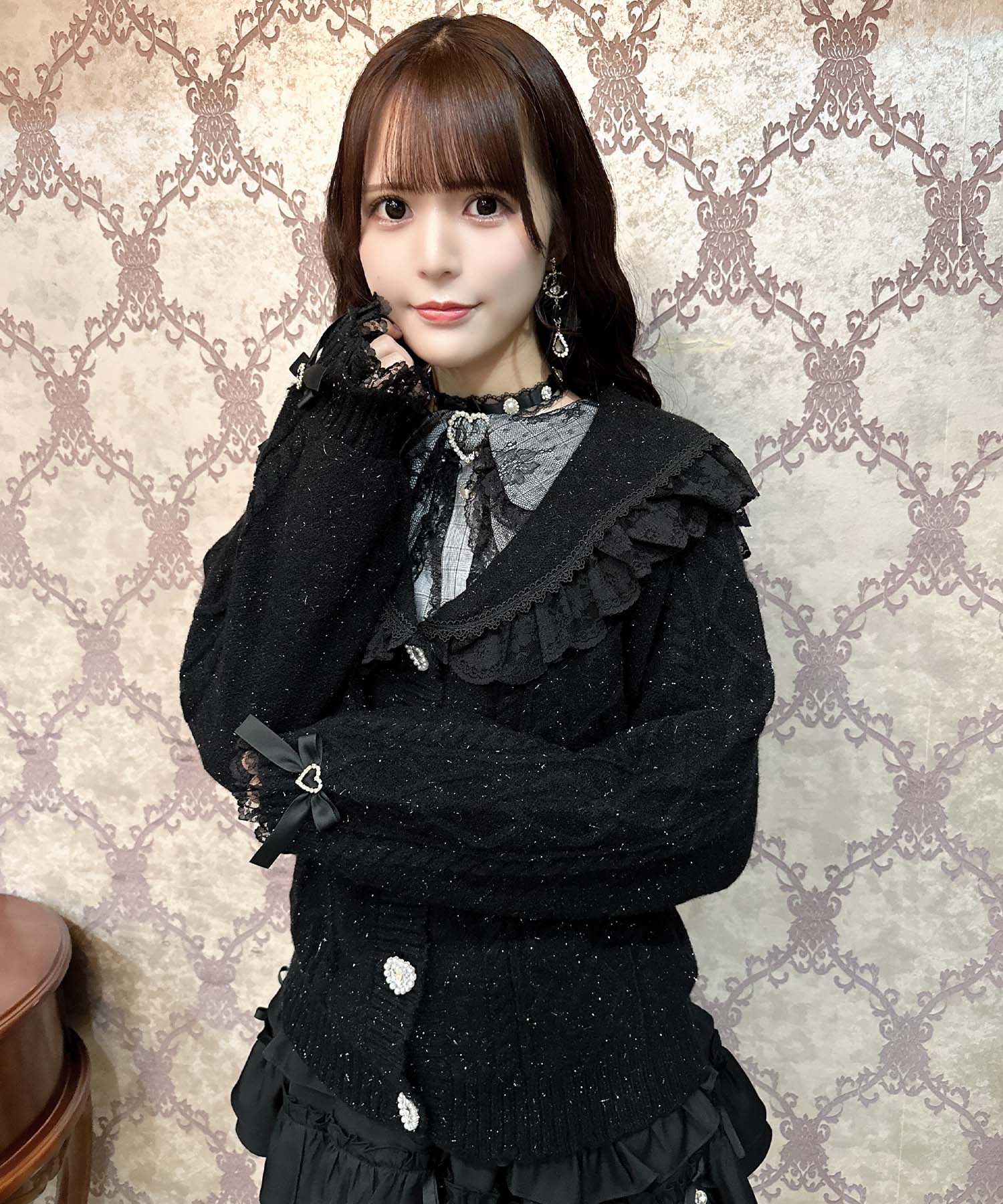 ロジータ ROJITA ハートケーブルセーラーカーディガン