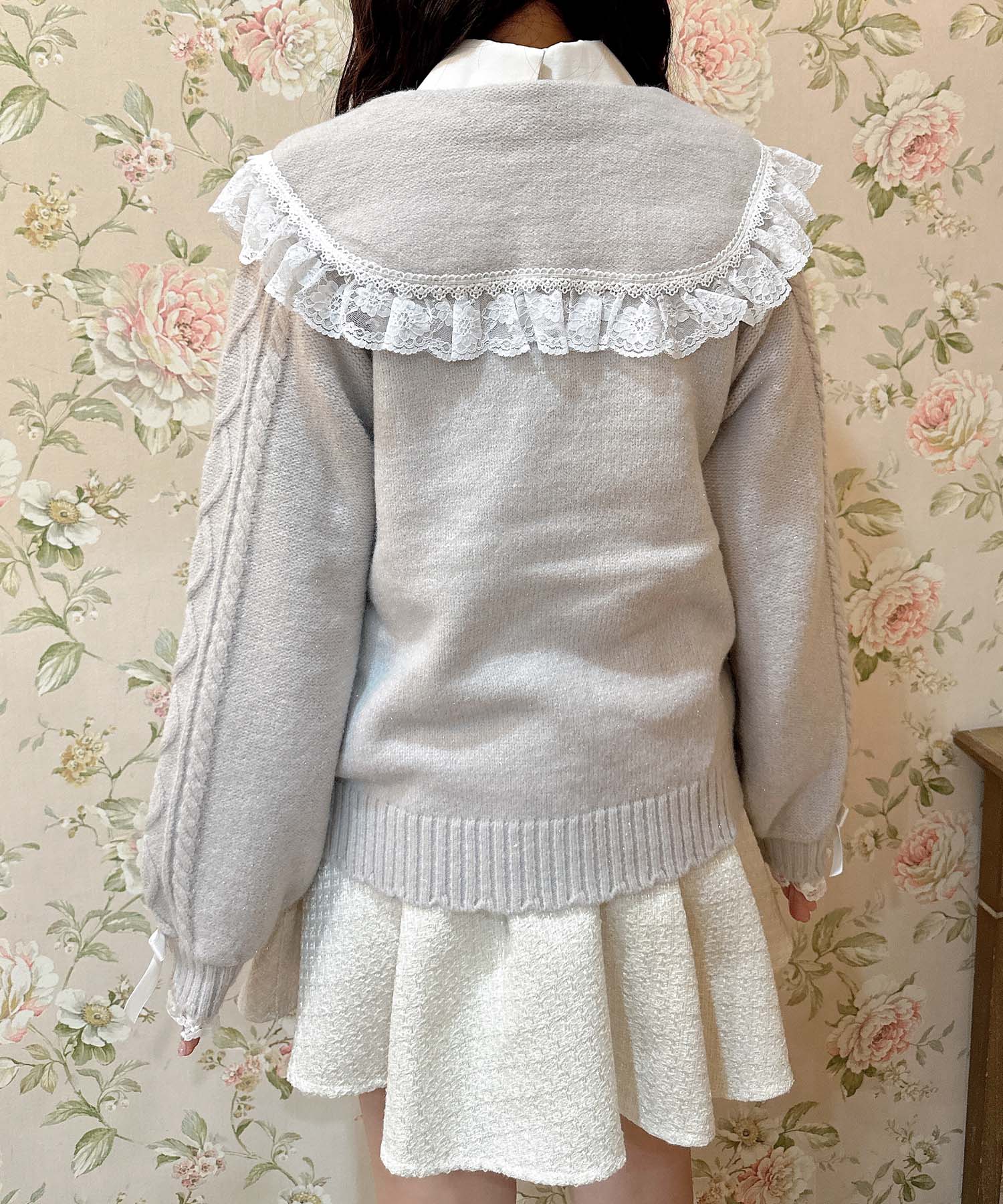 ロジータ ROJITA ハートケーブルセーラーカーディガン