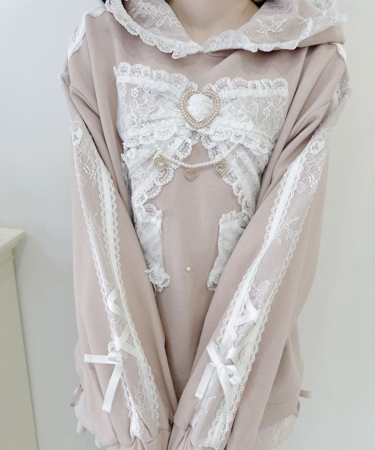 ロジータ ROJITA リボンデザイン裏毛スウェットミニワンピース