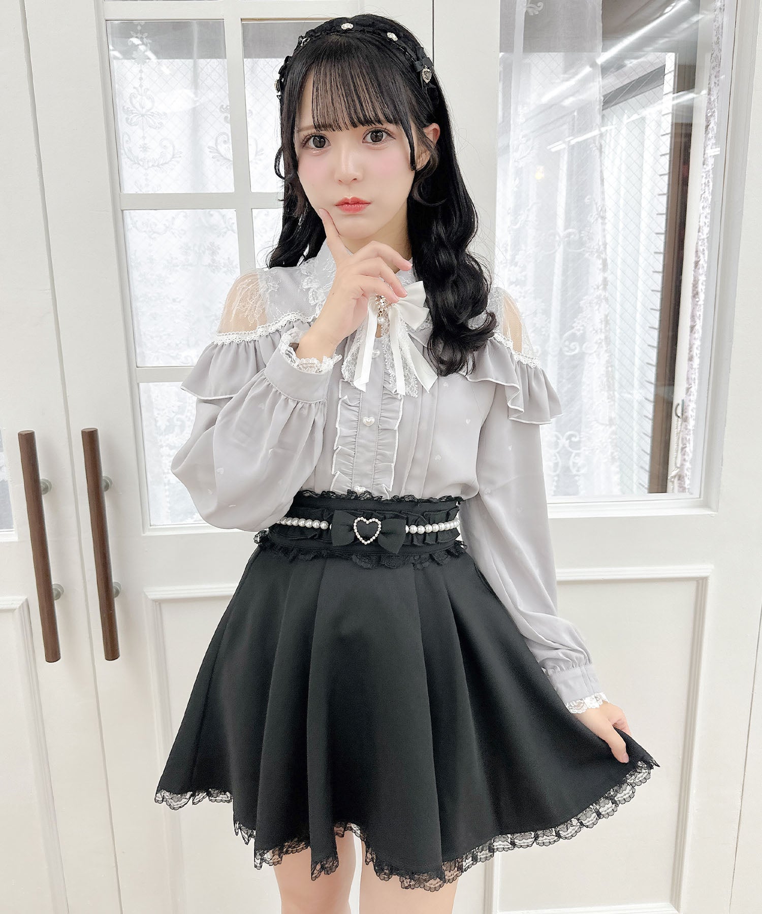 ROJITA ROJITA 花紋珍珠設計裙