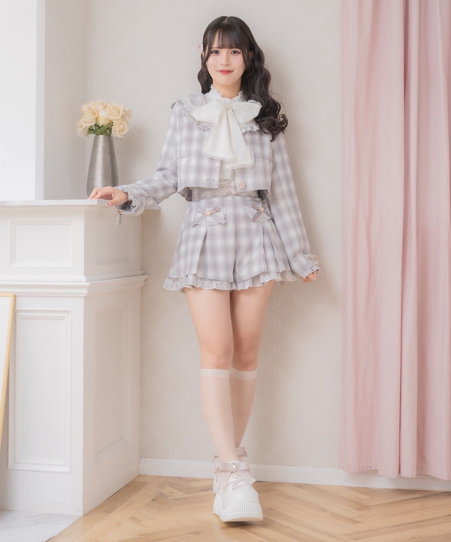 ロジータ ROJITA フラップリボンショートパンツ （グレー） グレー