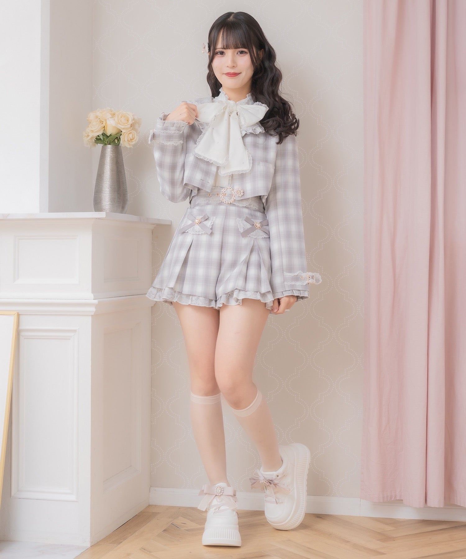 ロジータ ROJITA フラップリボンショートパンツ （グレー） グレー