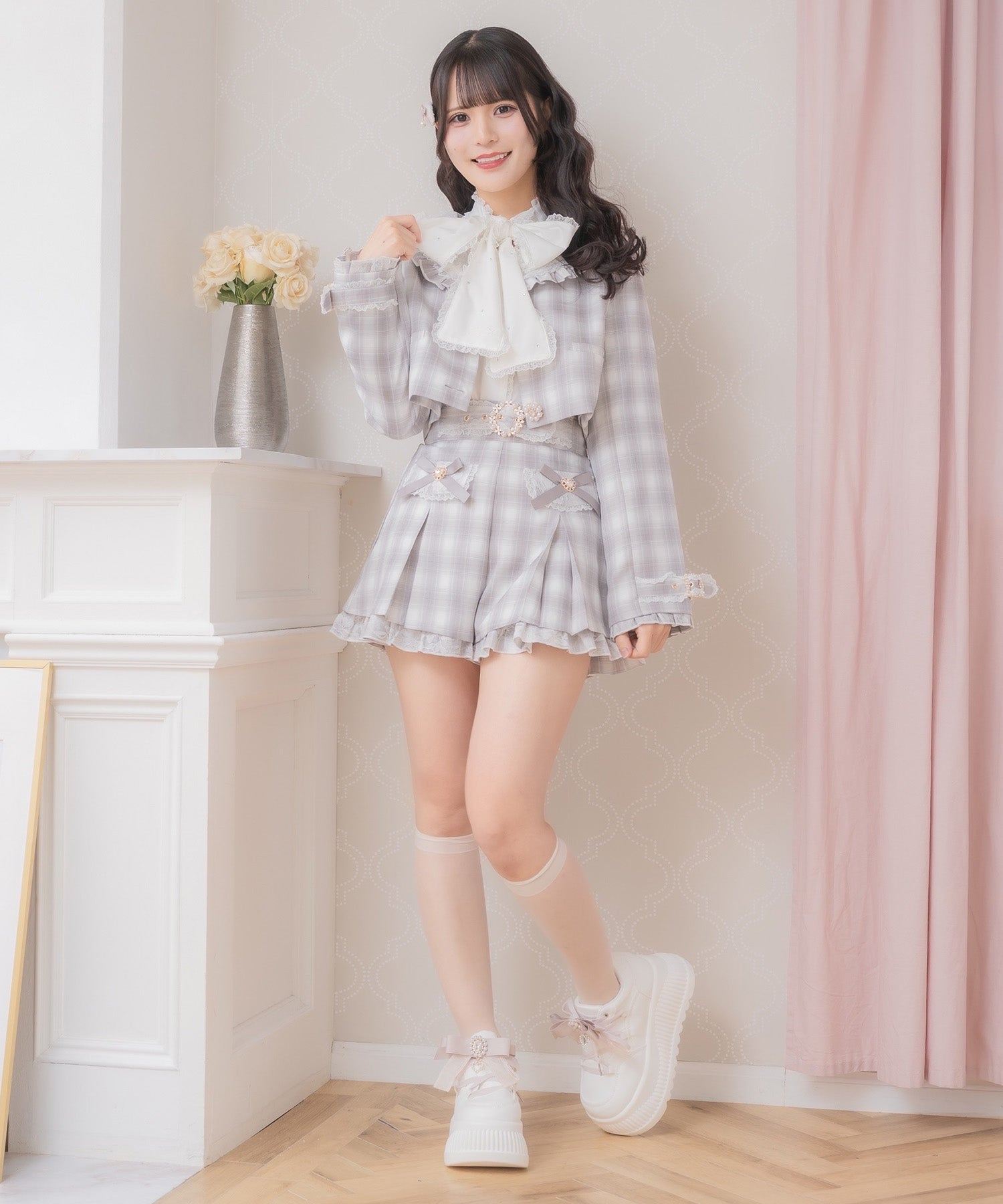 ロジータ ROJITA フラップリボンショートパンツ （グレー） グレー