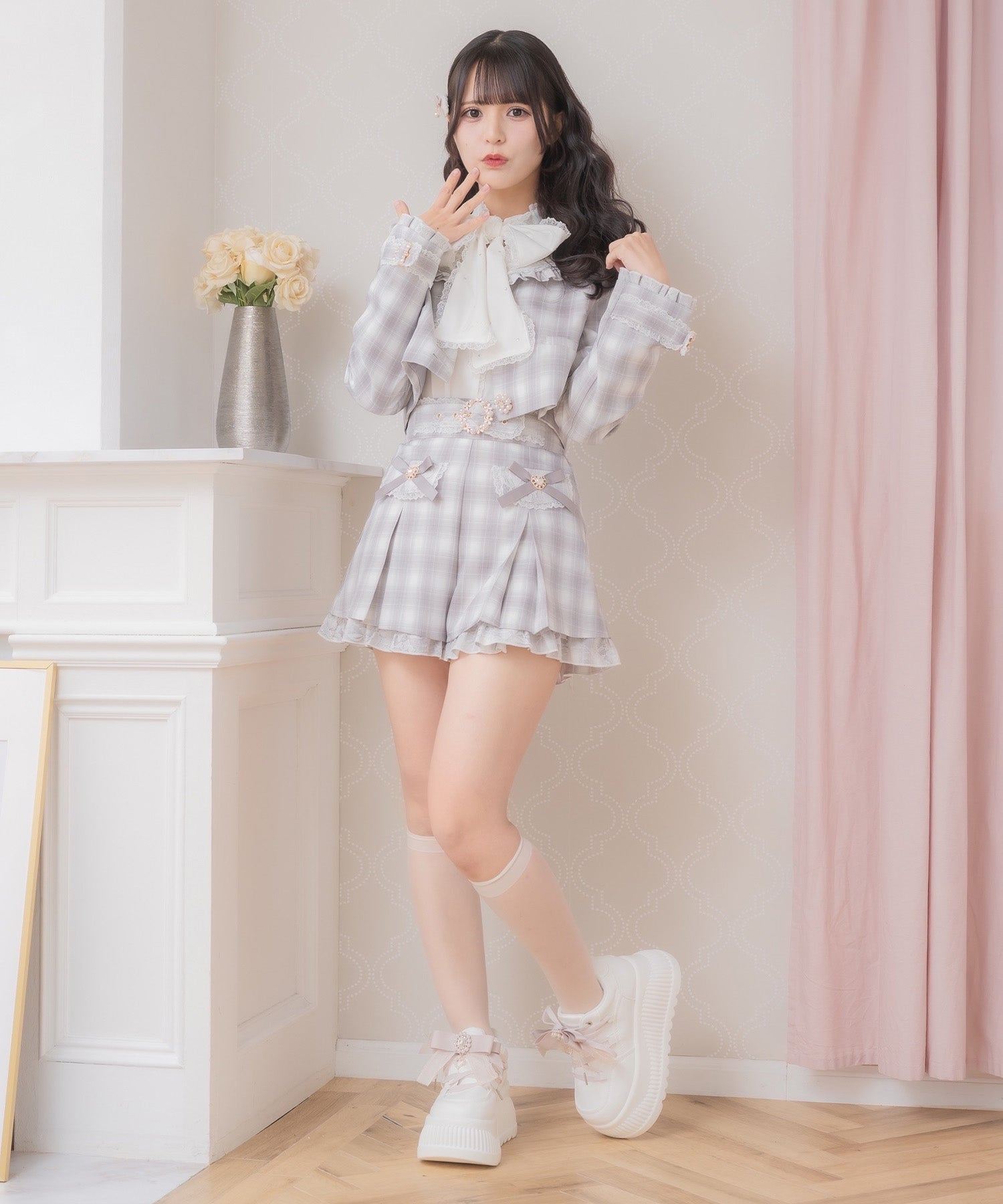 ロジータ ROJITA フラップリボンショートパンツ （グレー） グレー