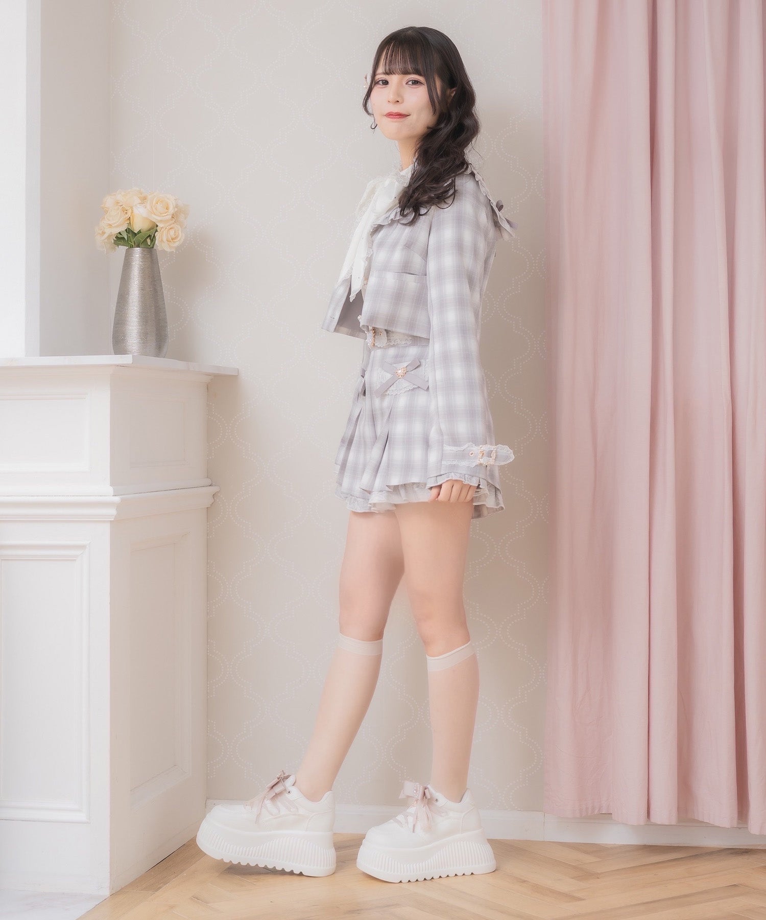 ロジータ ROJITA フラップリボンショートパンツ （グレー） グレー