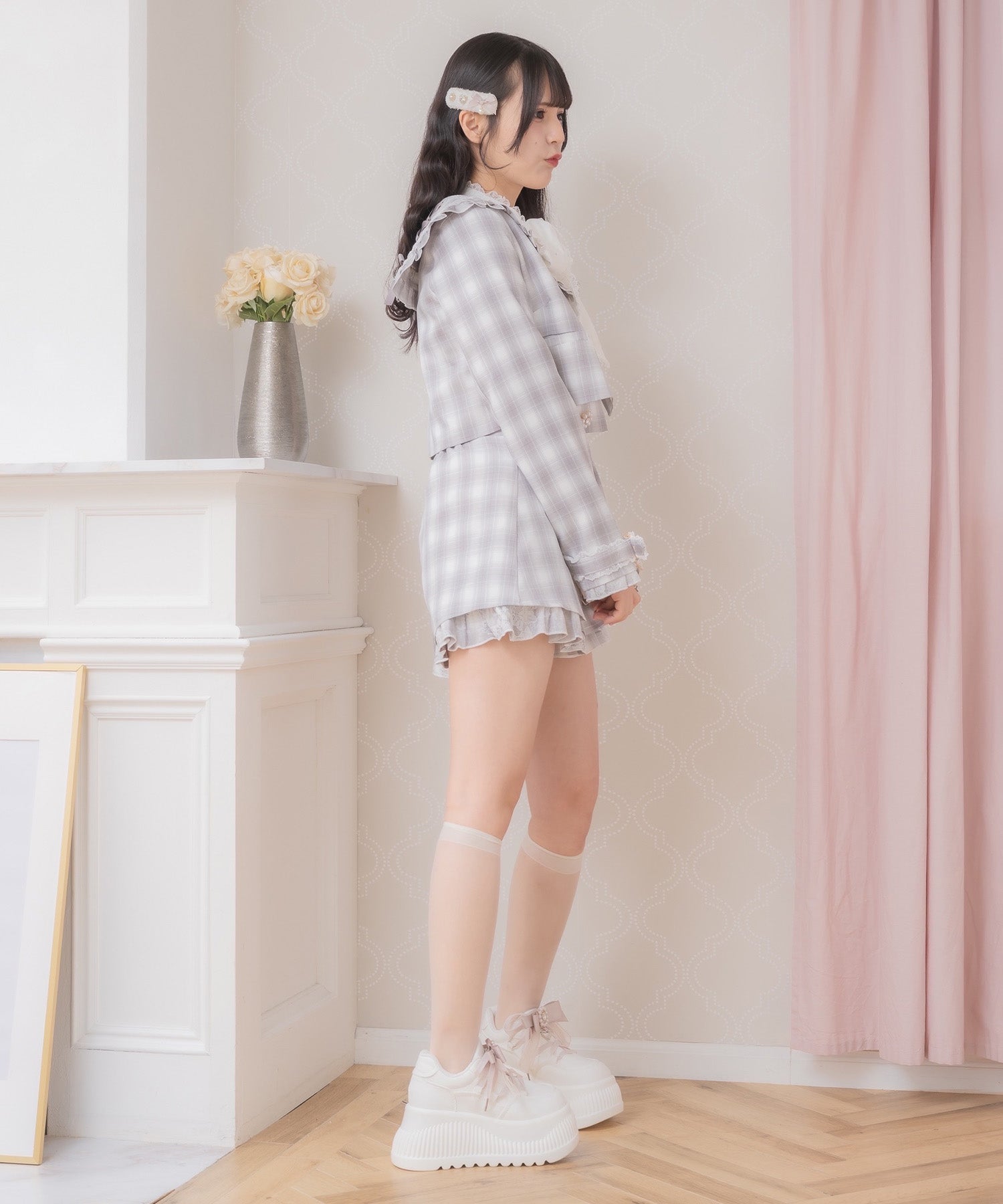 ロジータ ROJITA フラップリボンショートパンツ （グレー） グレー