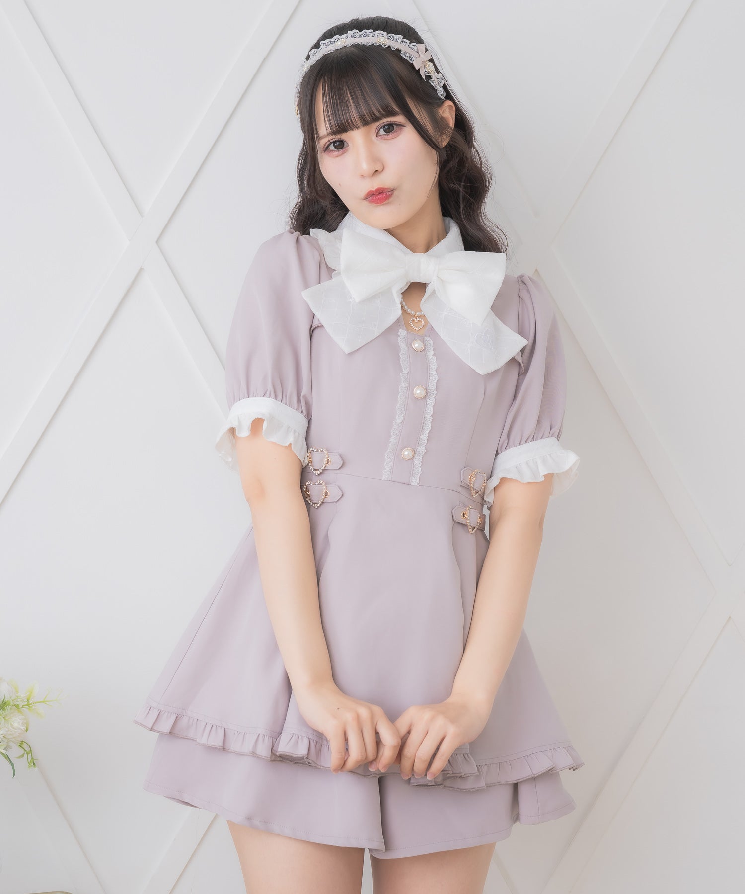 ロジータ ROJITA リボンロゴ入りサイドバックルセットアップ （ピンク） ピンク