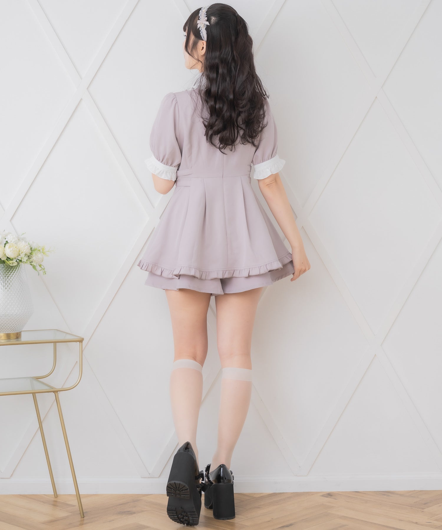 ロジータ ROJITA リボンロゴ入りサイドバックルセットアップ （ピンク） ピンク