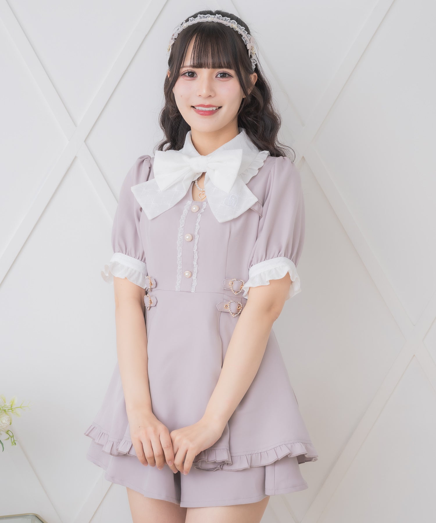 ロジータ ROJITA リボンロゴ入りサイドバックルセットアップ （ピンク） ピンク
