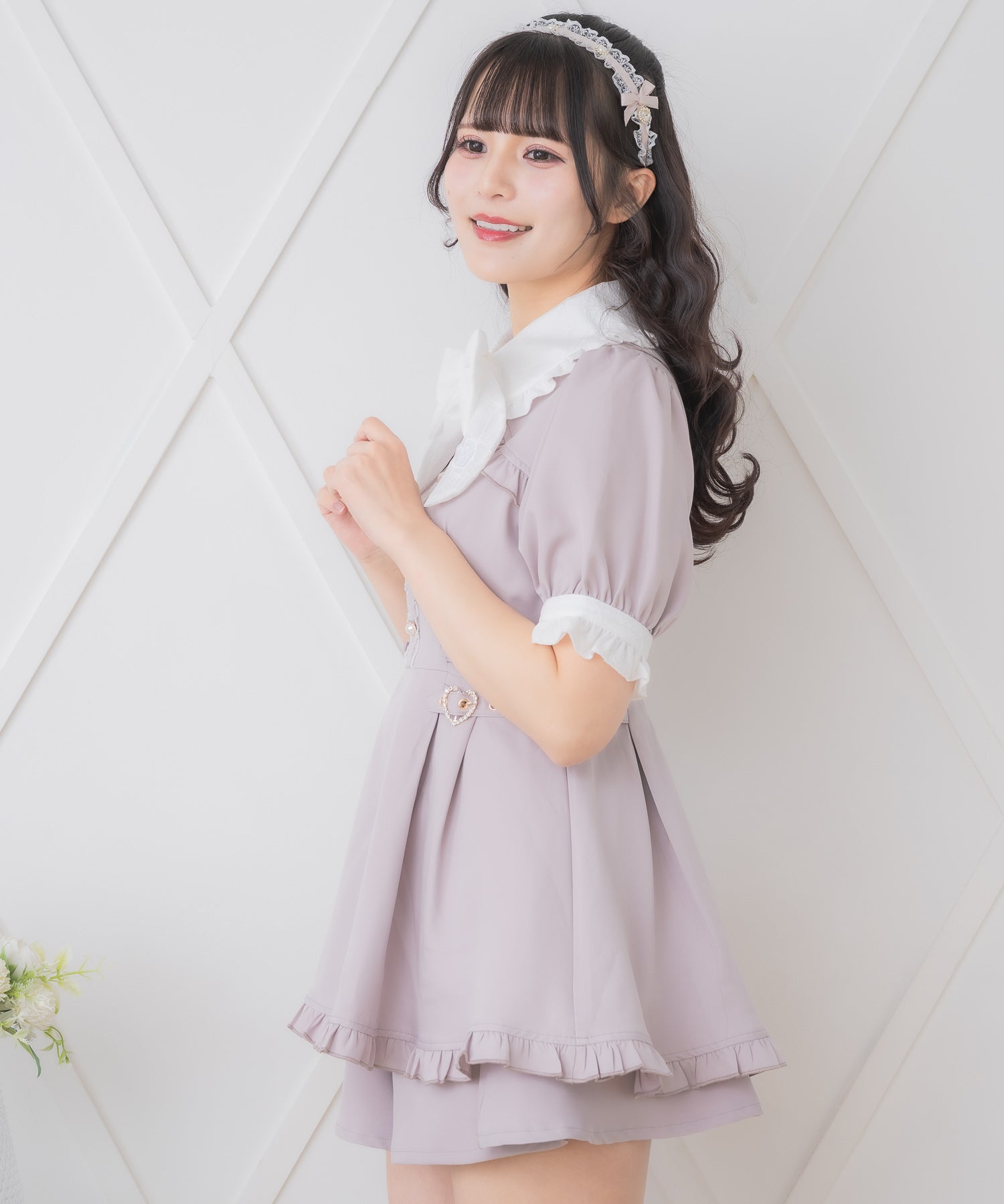 ロジータ ROJITA リボンロゴ入りサイドバックルセットアップ （ピンク） ピンク
