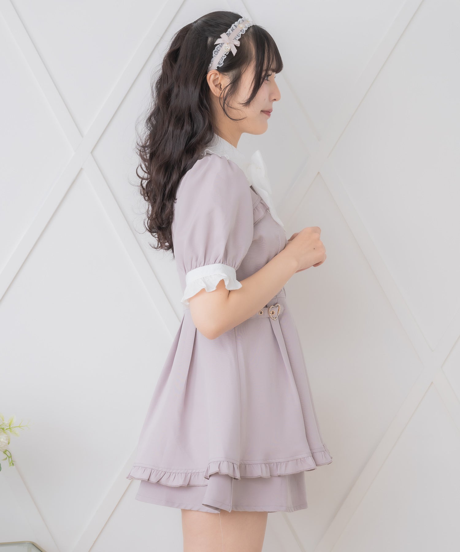ロジータ ROJITA リボンロゴ入りサイドバックルセットアップ （ピンク） ピンク