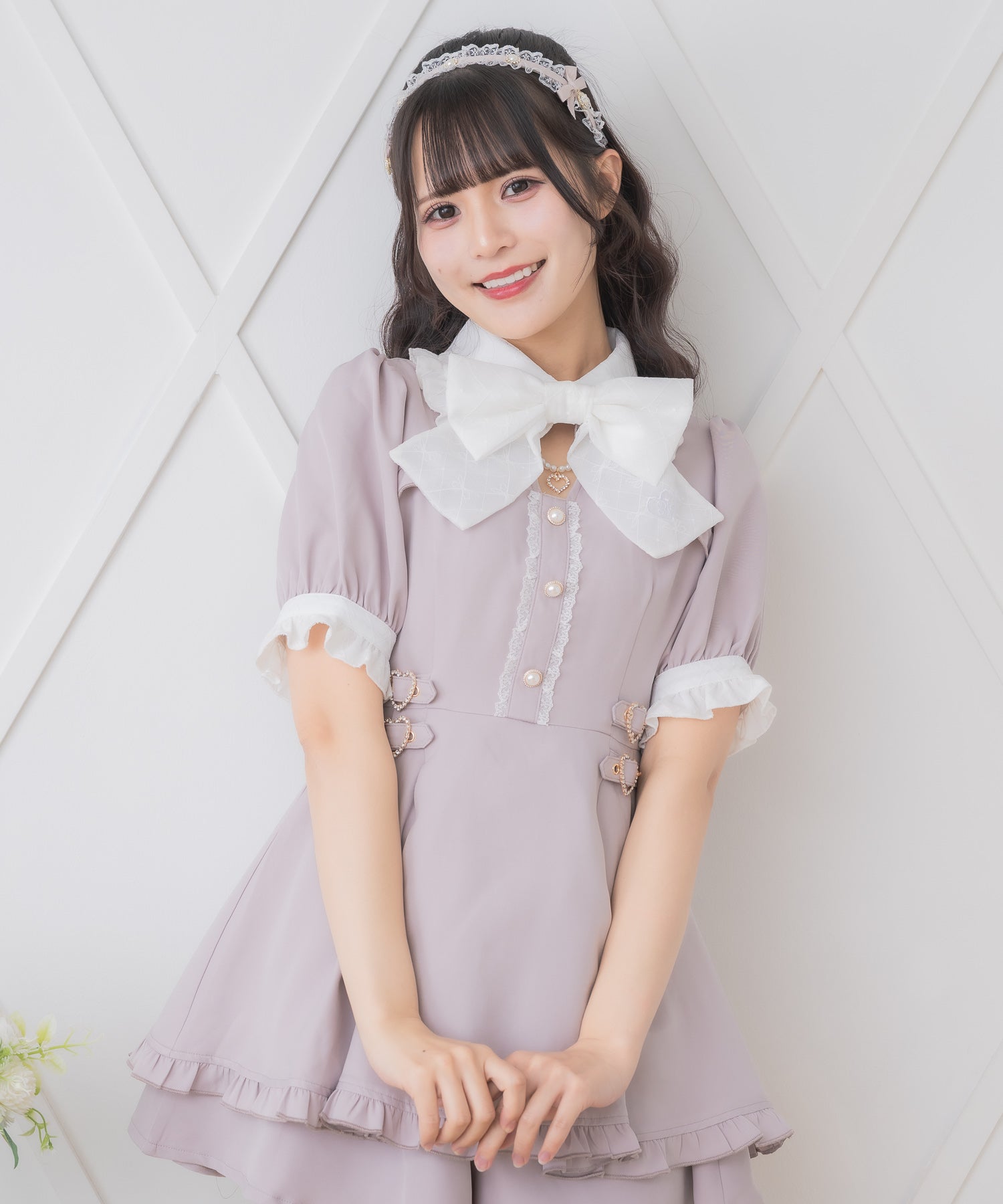 ロジータ ROJITA リボンロゴ入りサイドバックルセットアップ （ピンク） ピンク