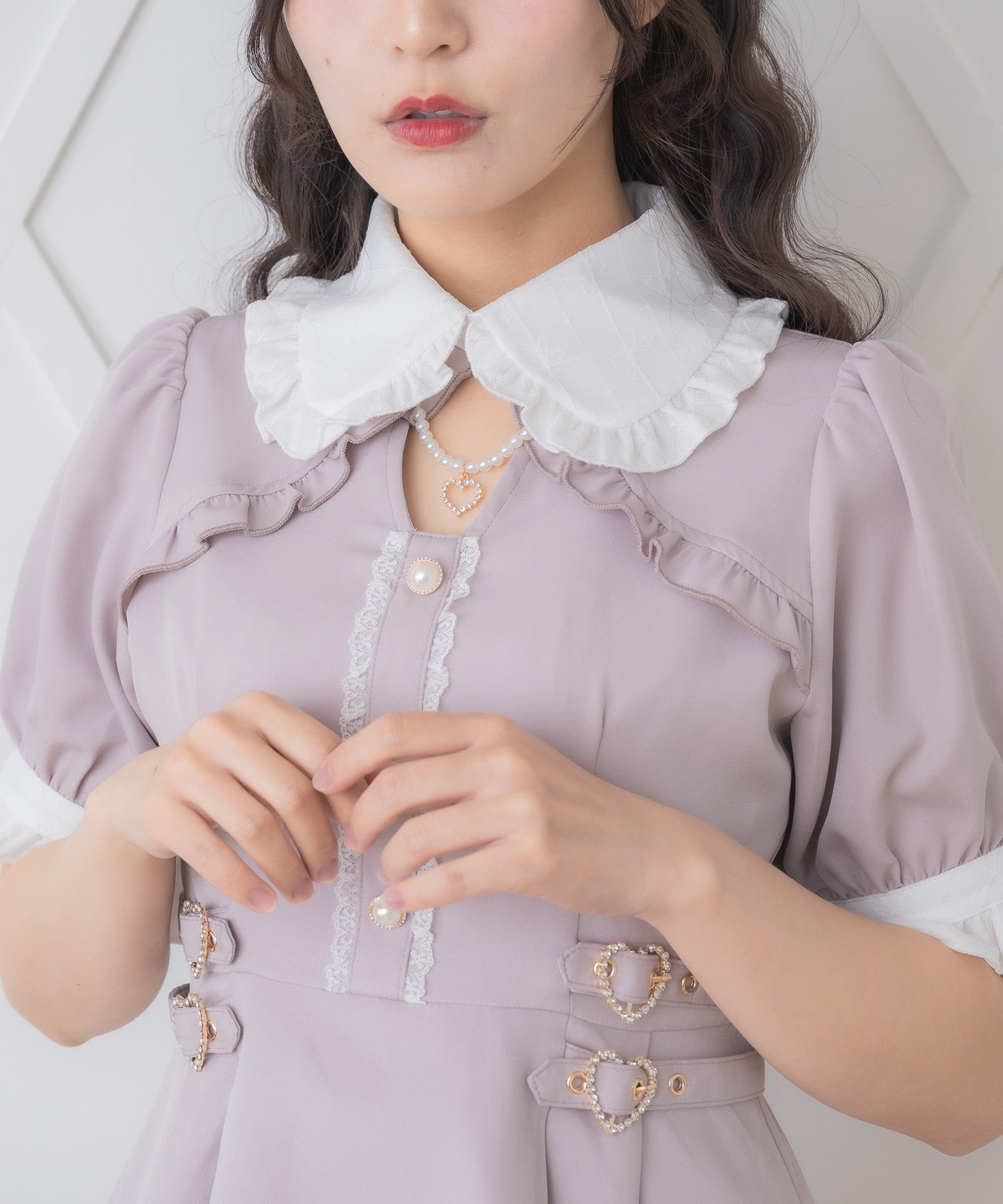 ロジータ ROJITA リボンロゴ入りサイドバックルセットアップ （ピンク） ピンク