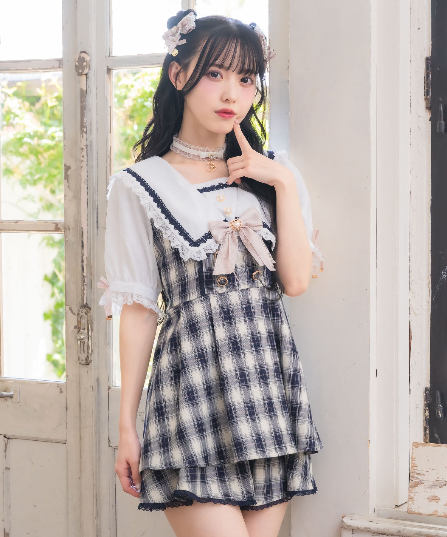 ロジータ ROJITA セーラー衿セットアップ （ネイビー） ネイビー